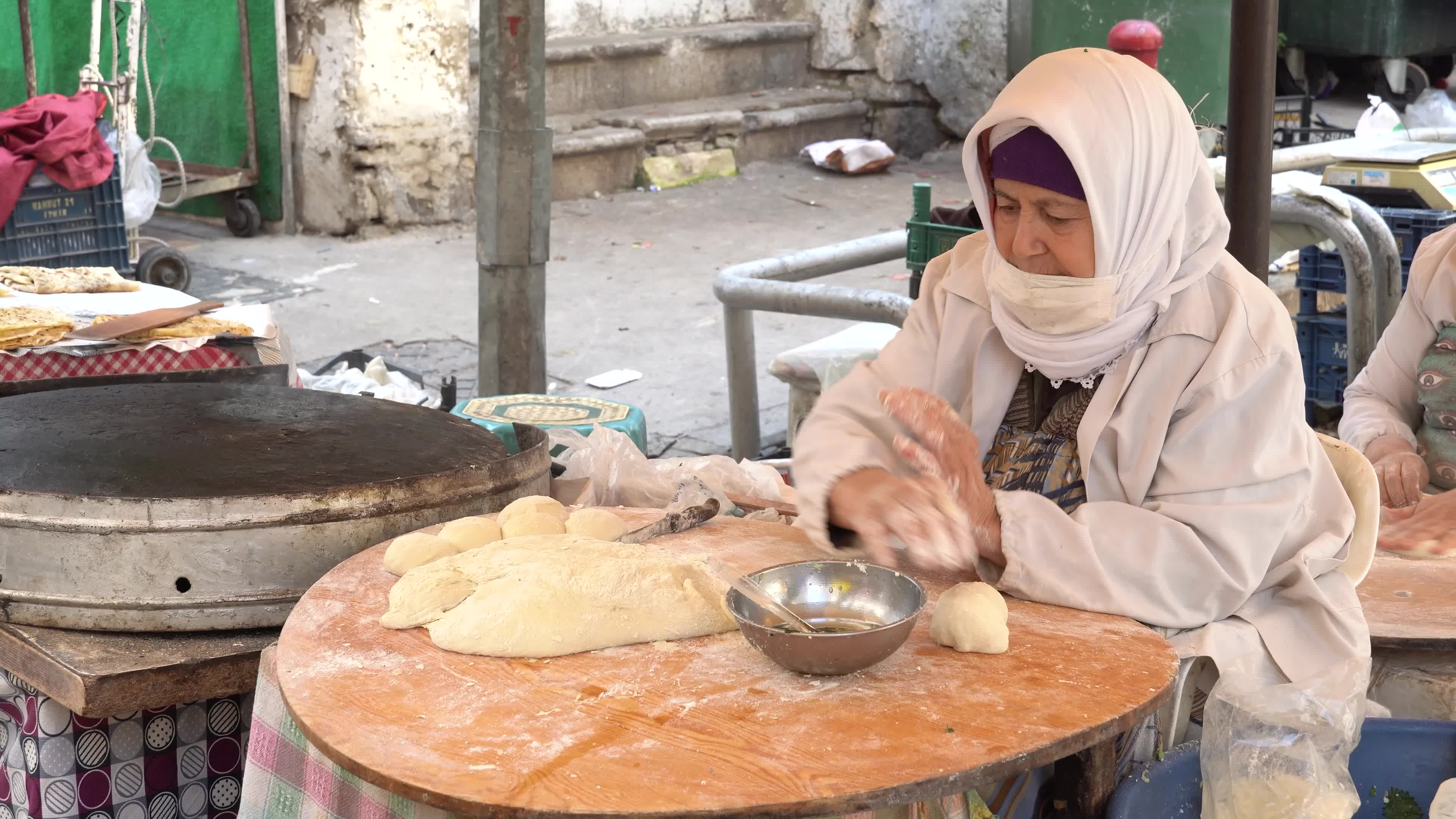 A local bazaar view in Turkey