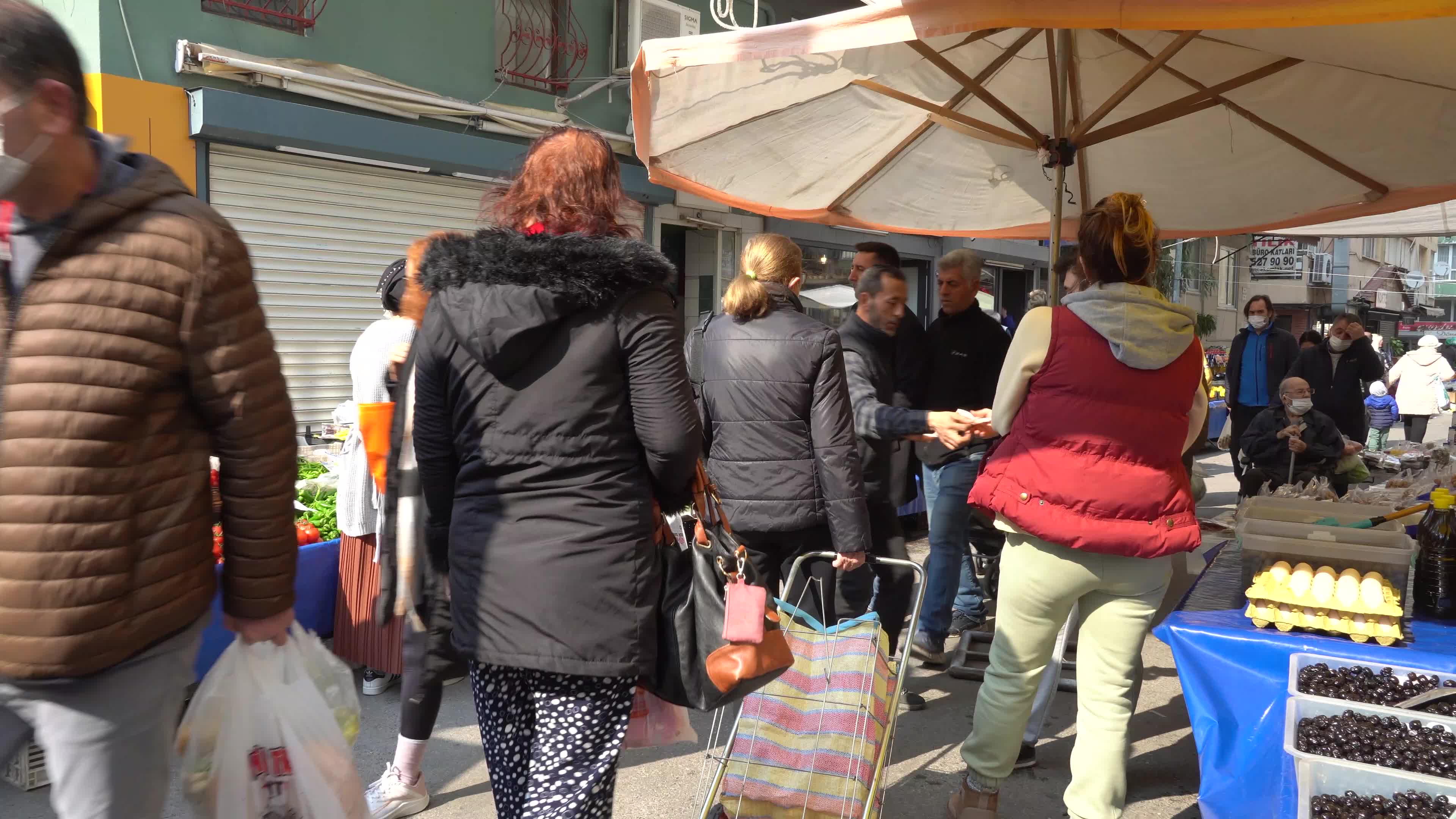 A local bazaar view in Turkey