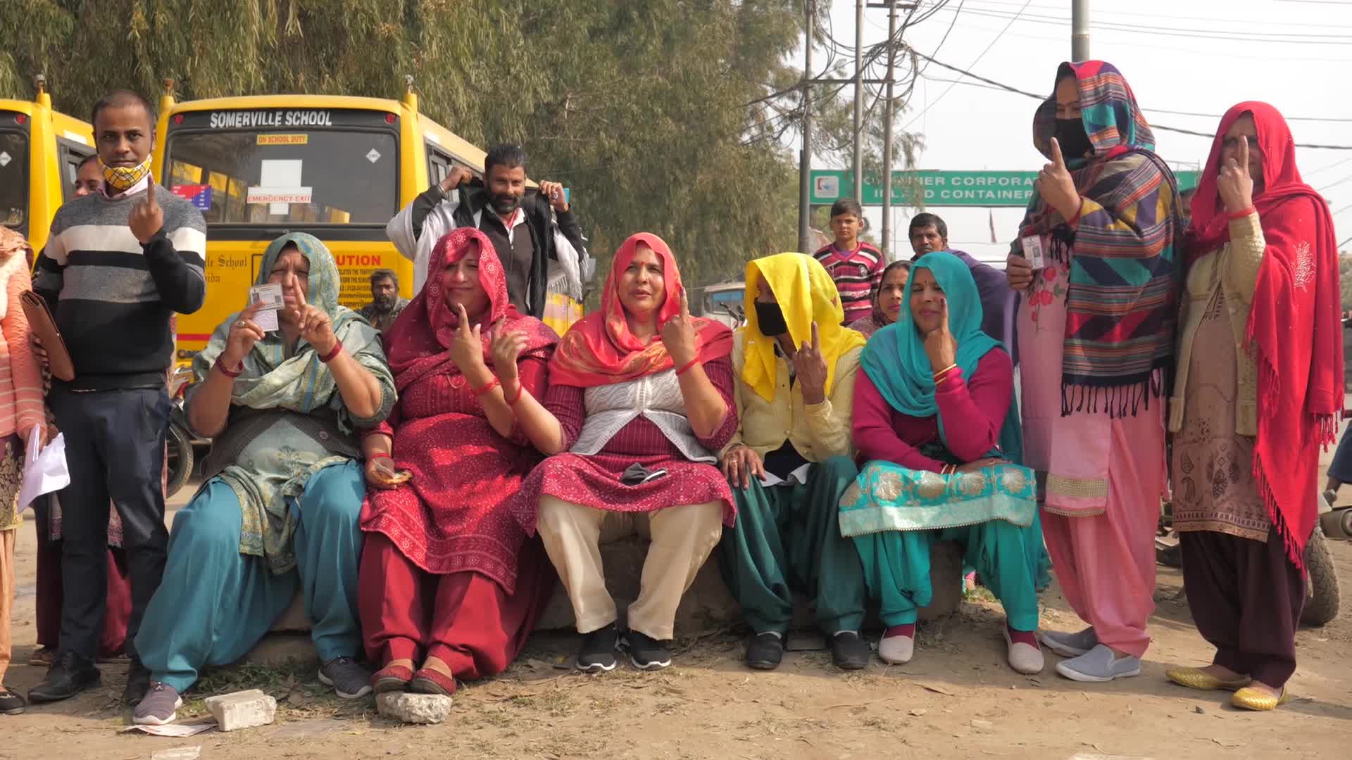 Voting for first phase of Uttar Pradesh elections in India