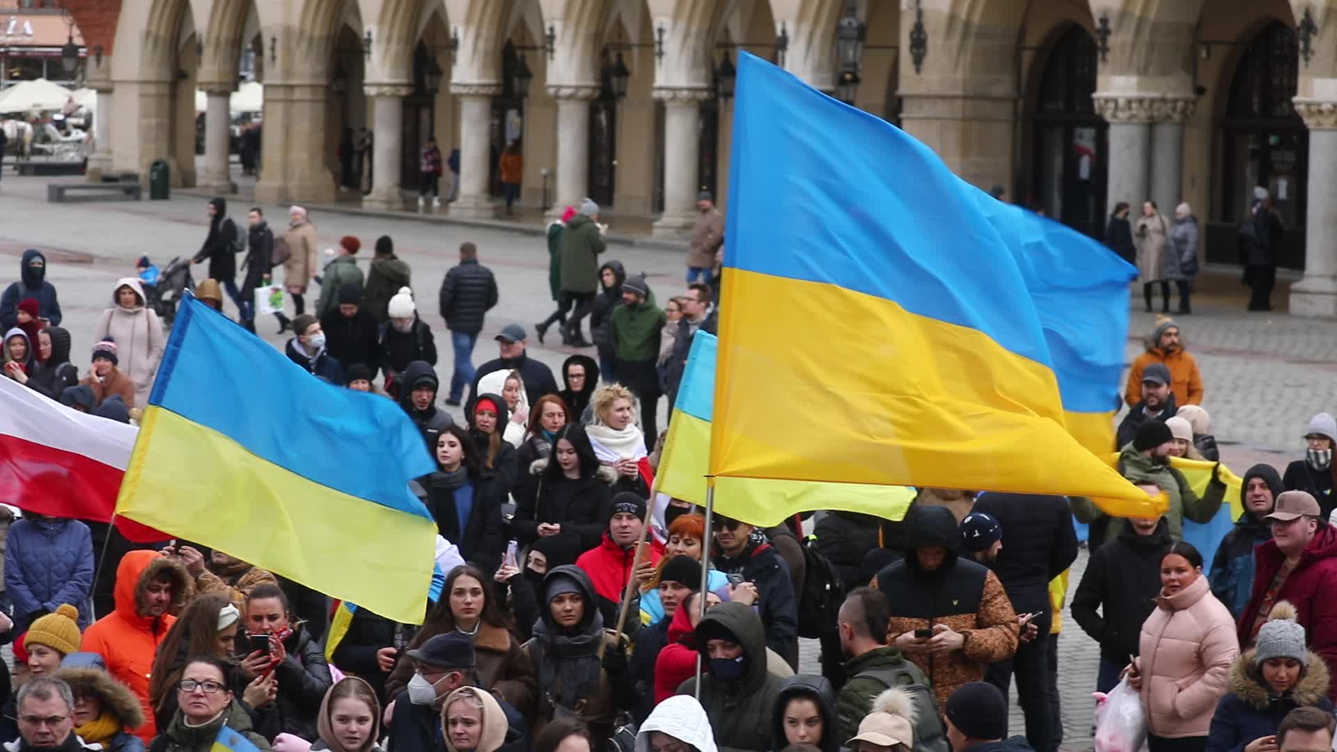 Stand With Ukraine Protest In Poland