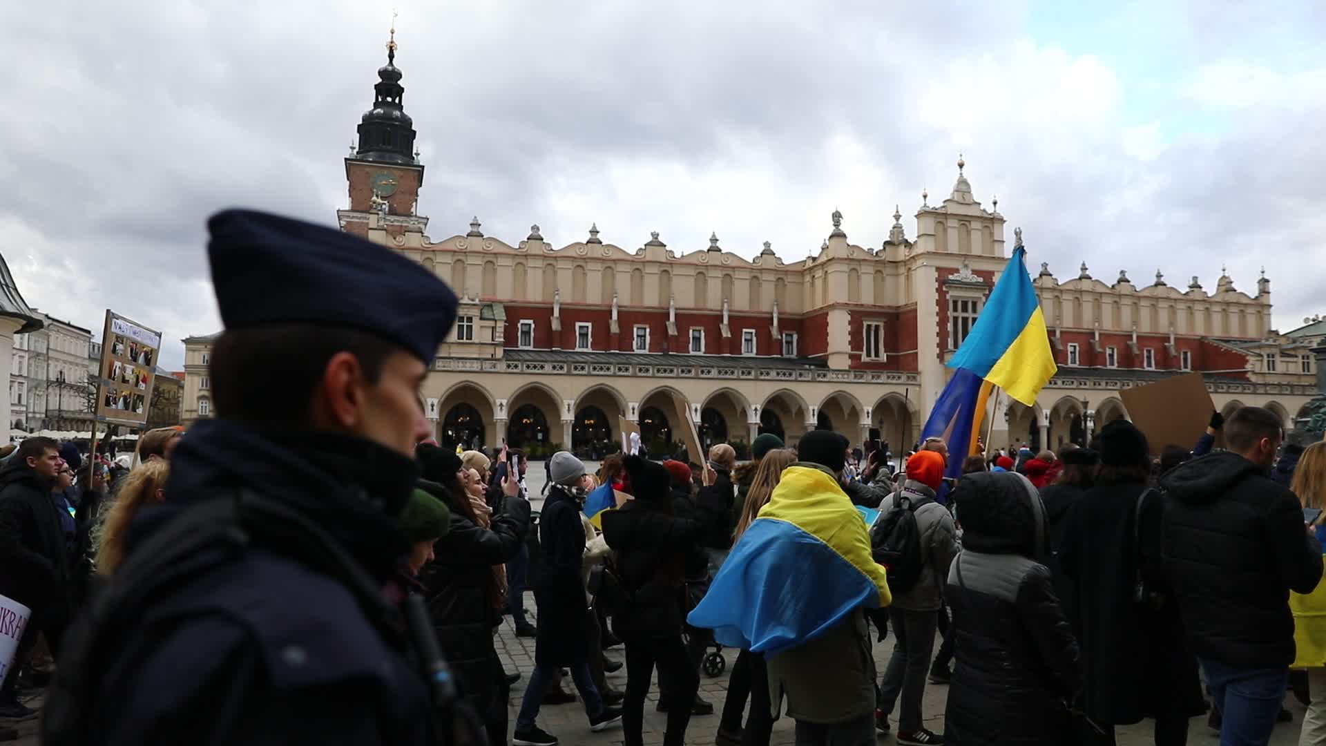 Stand With Ukraine Protest In Poland
