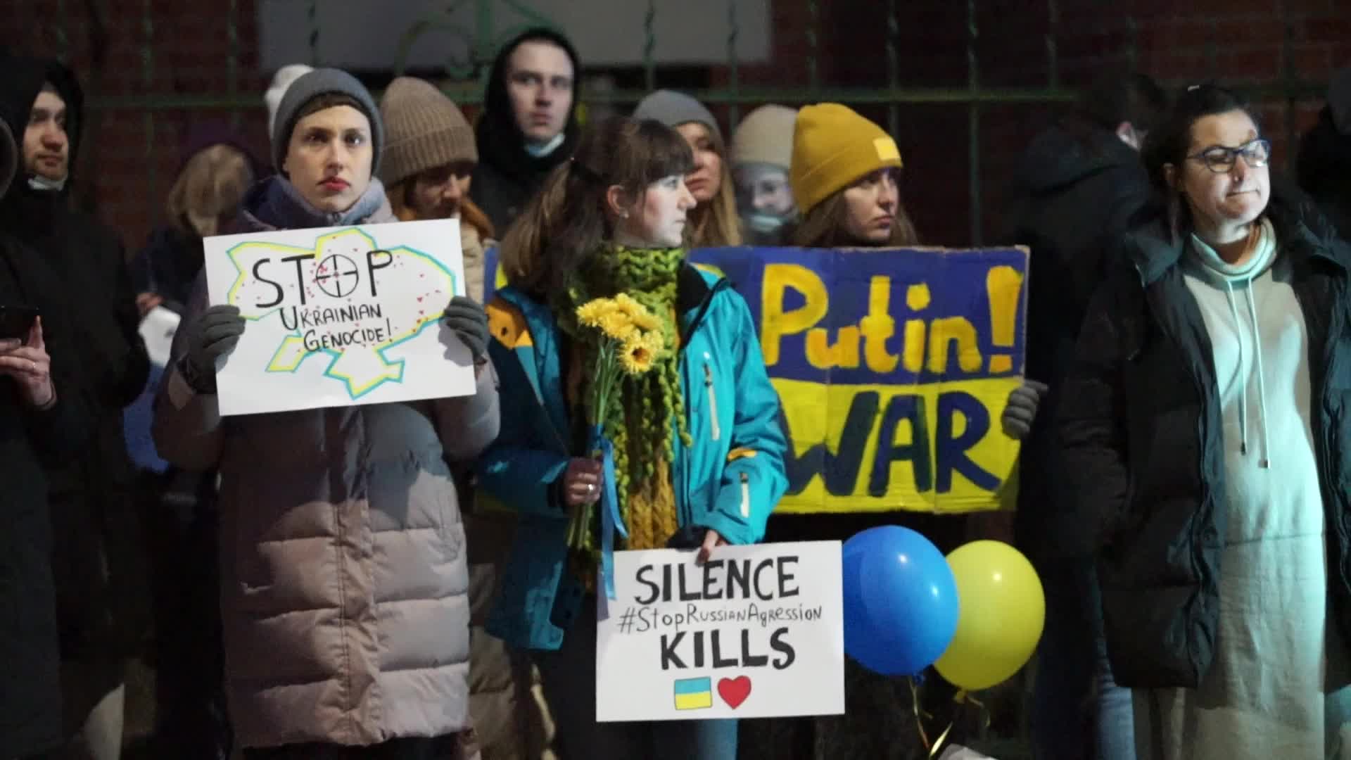 Ukrainians Protest Against Russian Agression In Gdansk, Poland