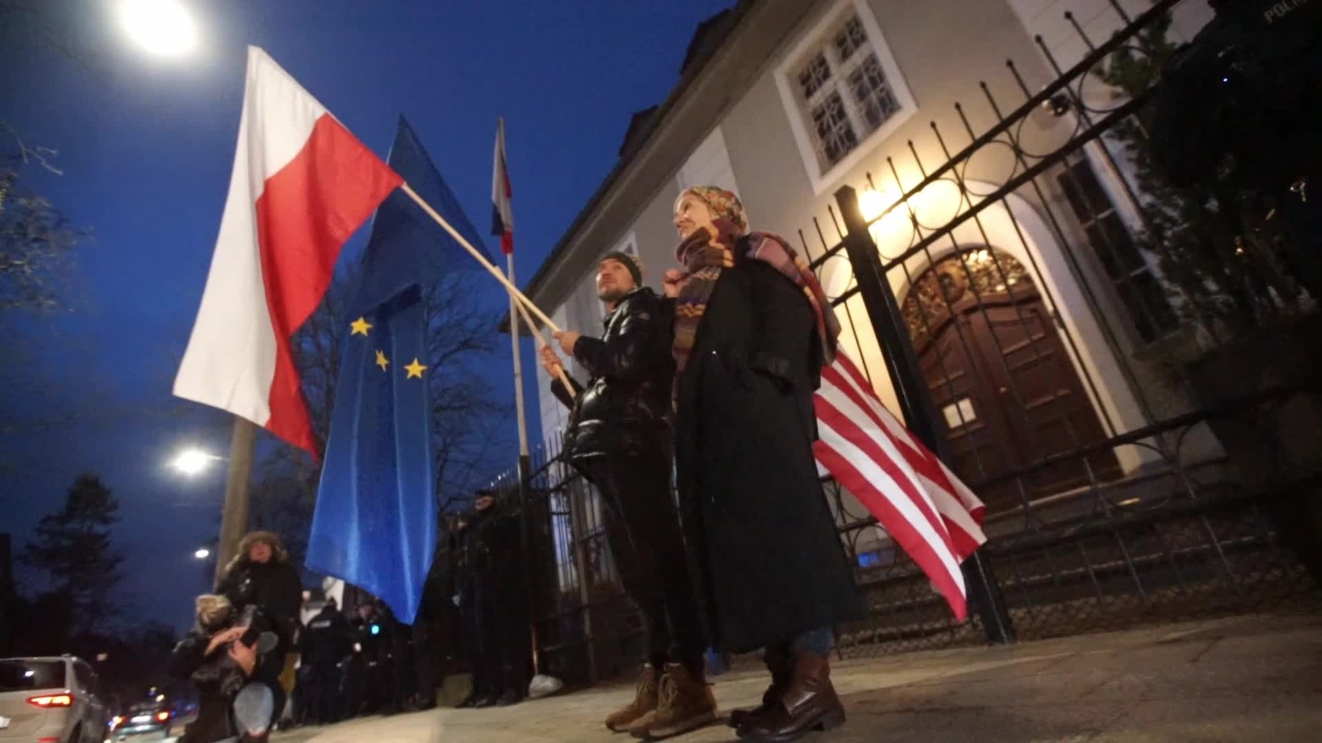 Ukrainians Protest Against Russian Agression In Gdansk, Poland