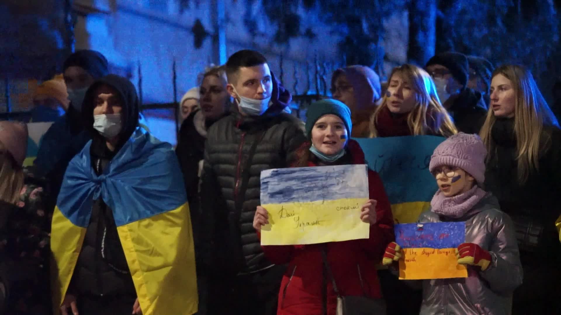 Ukrainians Protest Against Russian Agression In Gdansk, Poland