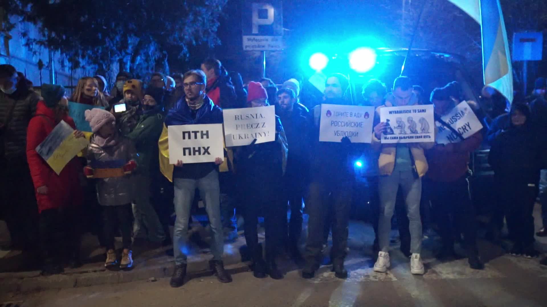 Ukrainians Protest Against Russian Agression In Gdansk, Poland