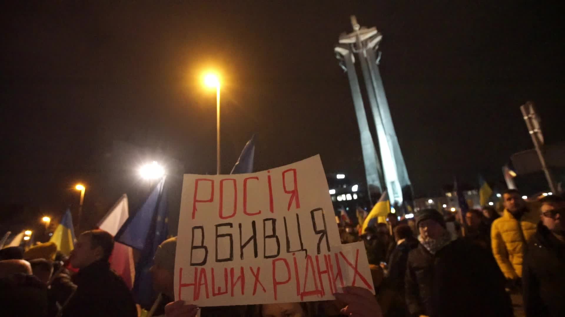 Protest Against Russian Agression In Gdansk, Poland