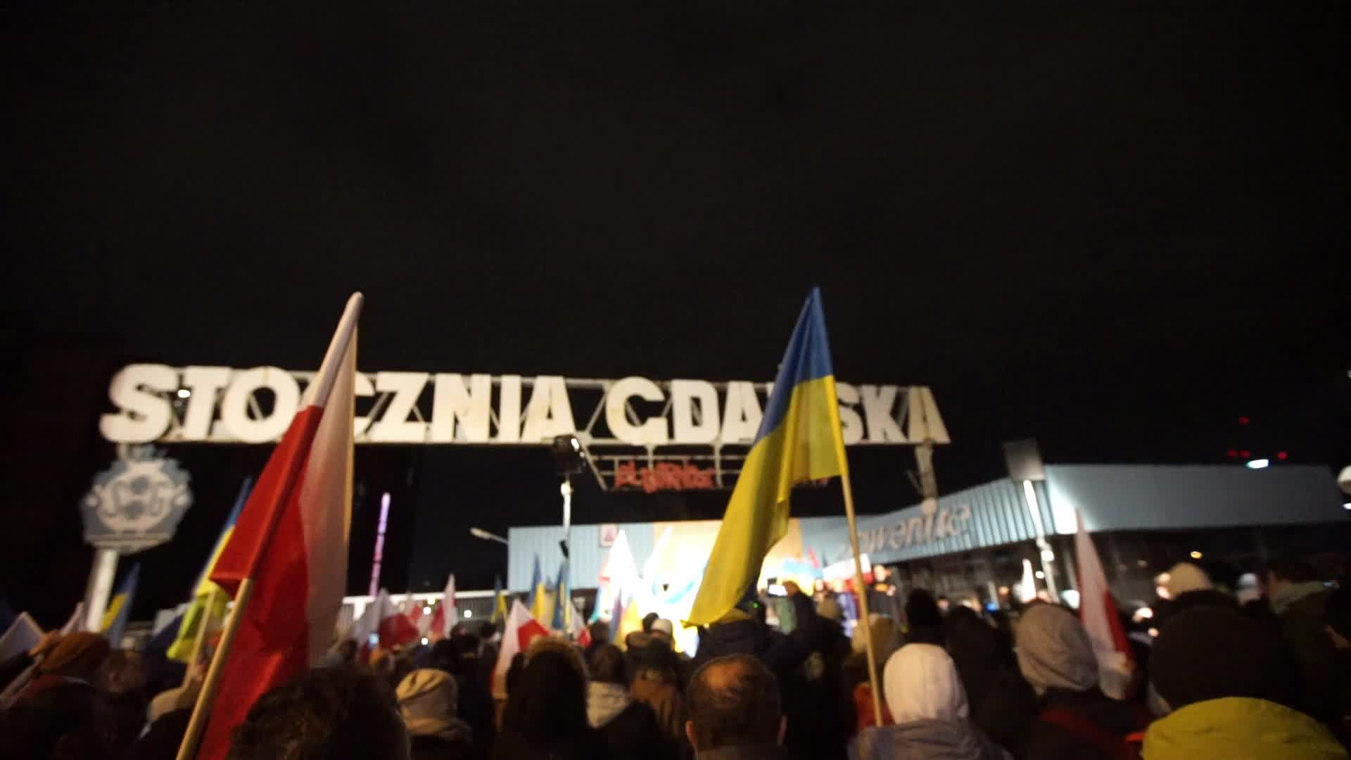 Protest Against Russian Agression In Gdansk, Poland