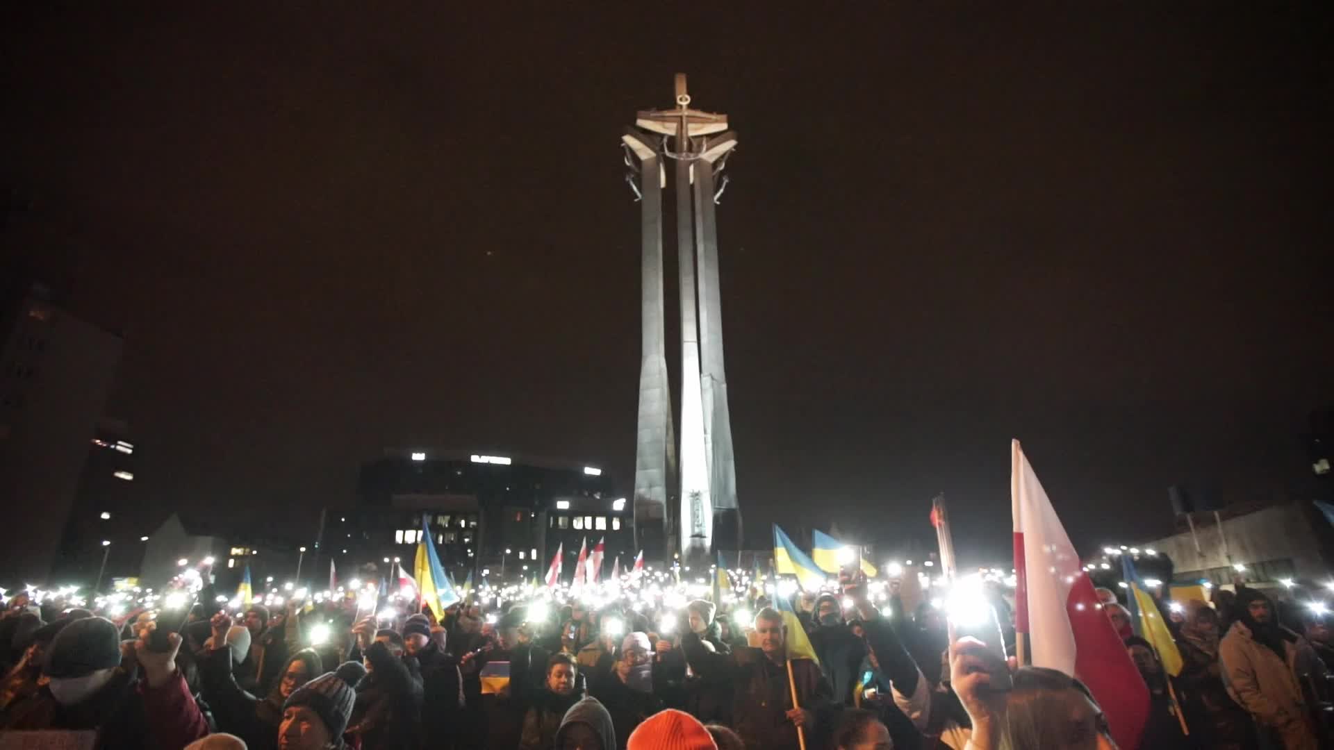 Protest Against Russian Agression In Gdansk, Poland