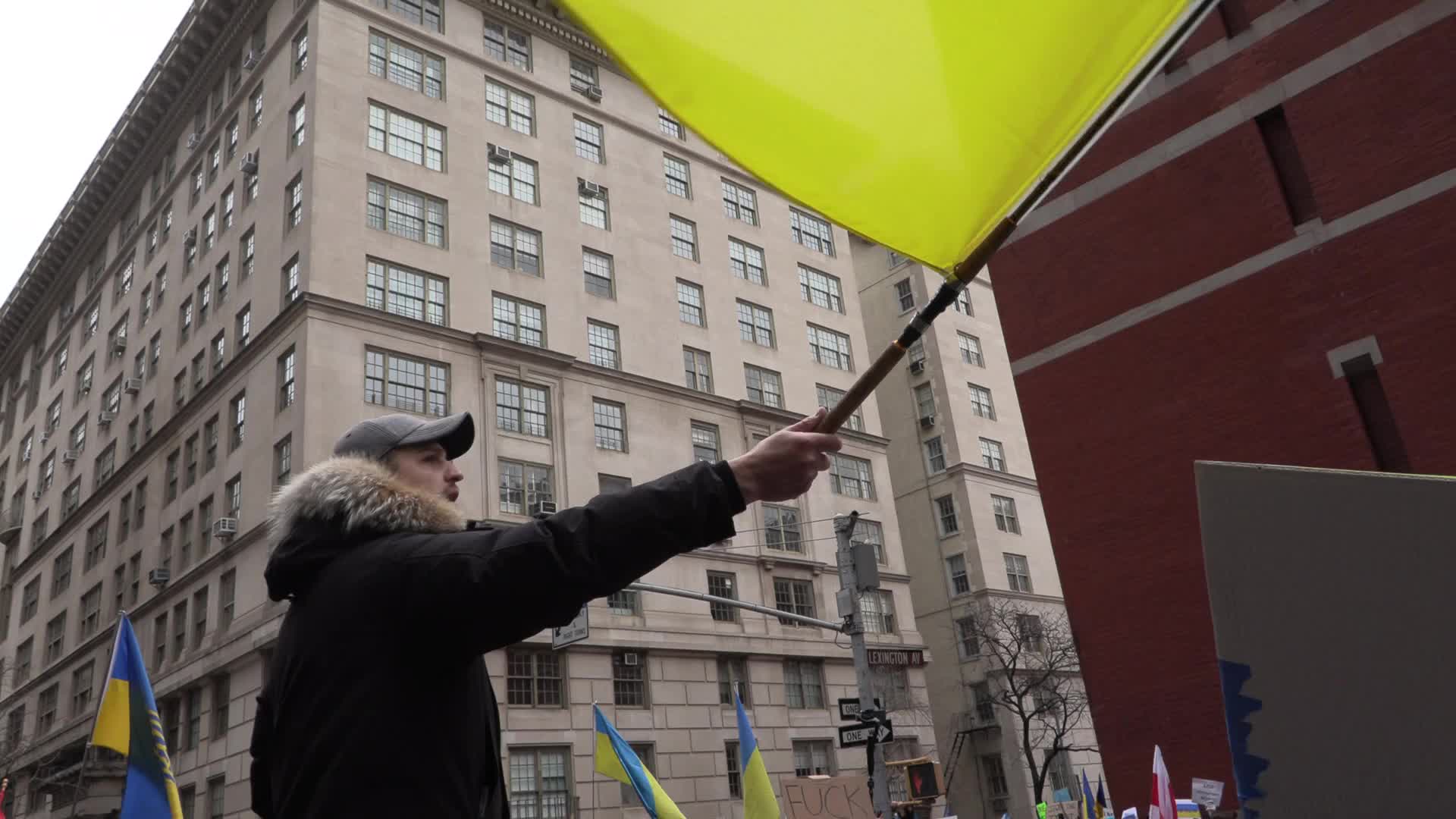 NYC: Thousands of Protesters March to Stop War in Ukraine