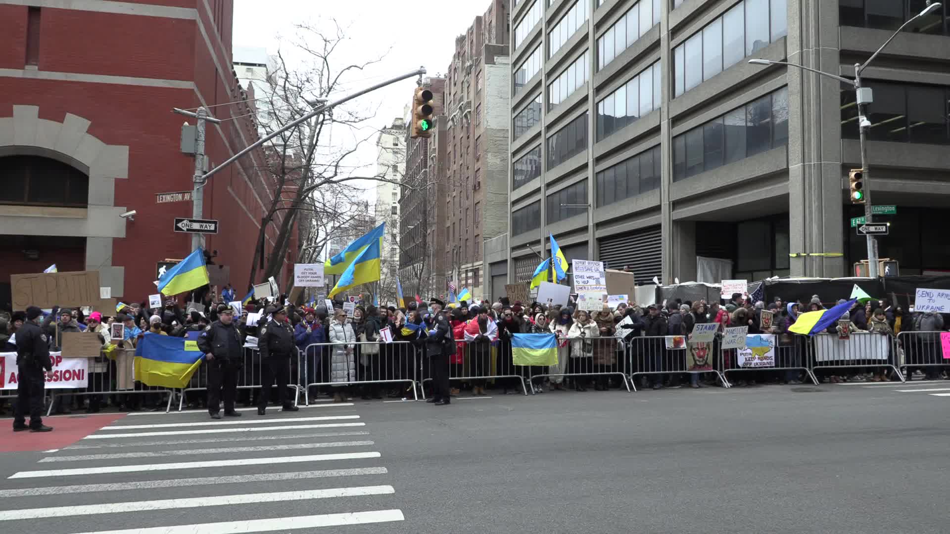 NYC: Thousands of Protesters March to Stop War in Ukraine