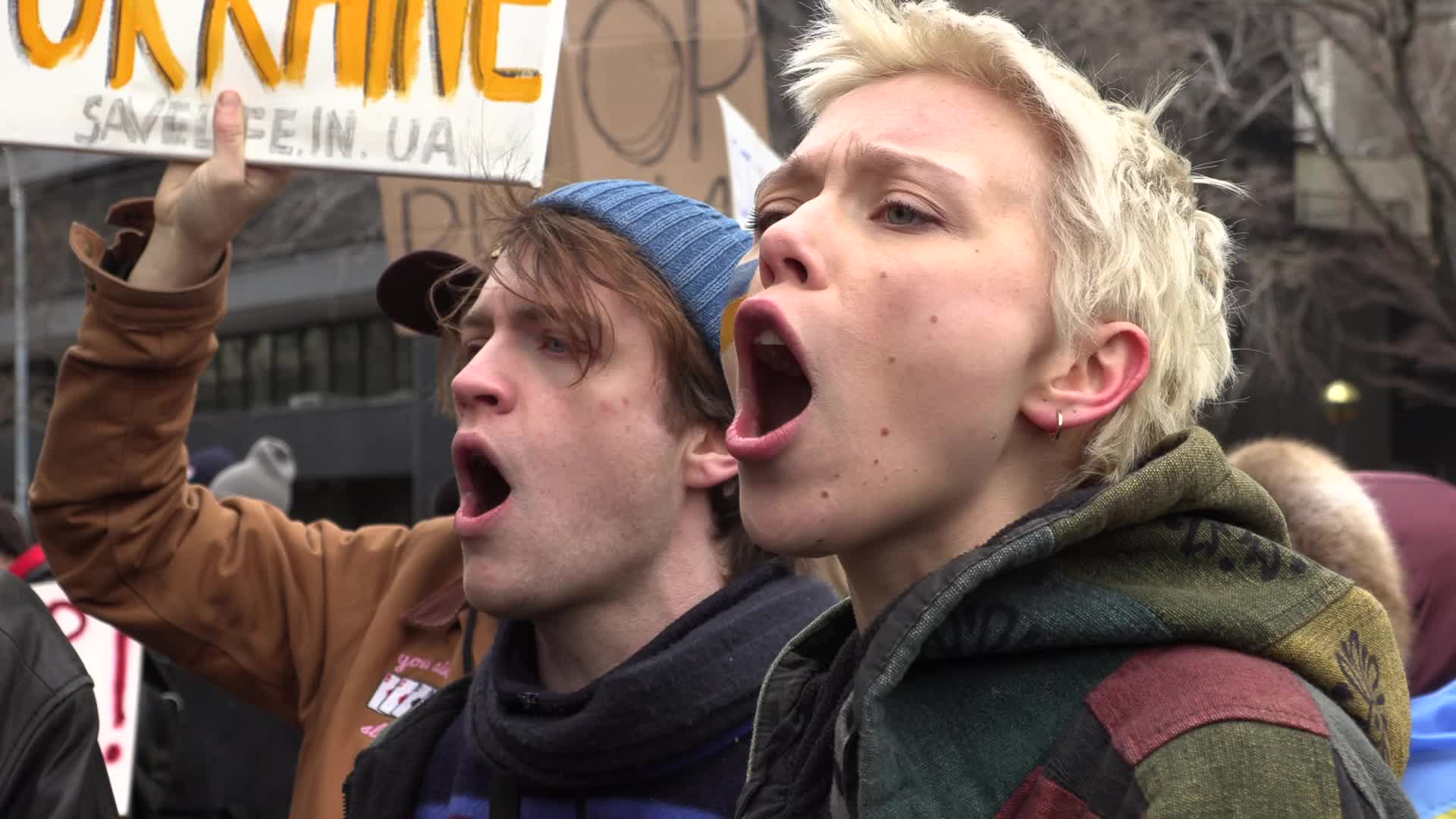NYC: Thousands of Protesters March to Stop War in Ukraine