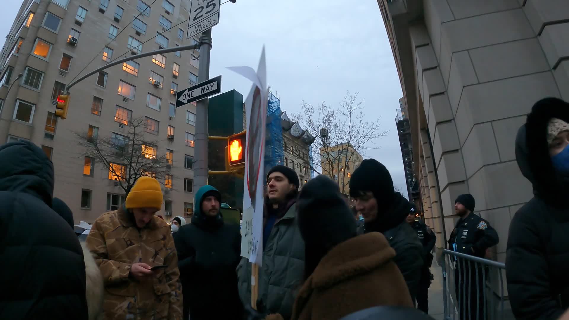 Protest Against Russian Invasion Of Ukraine In NYC