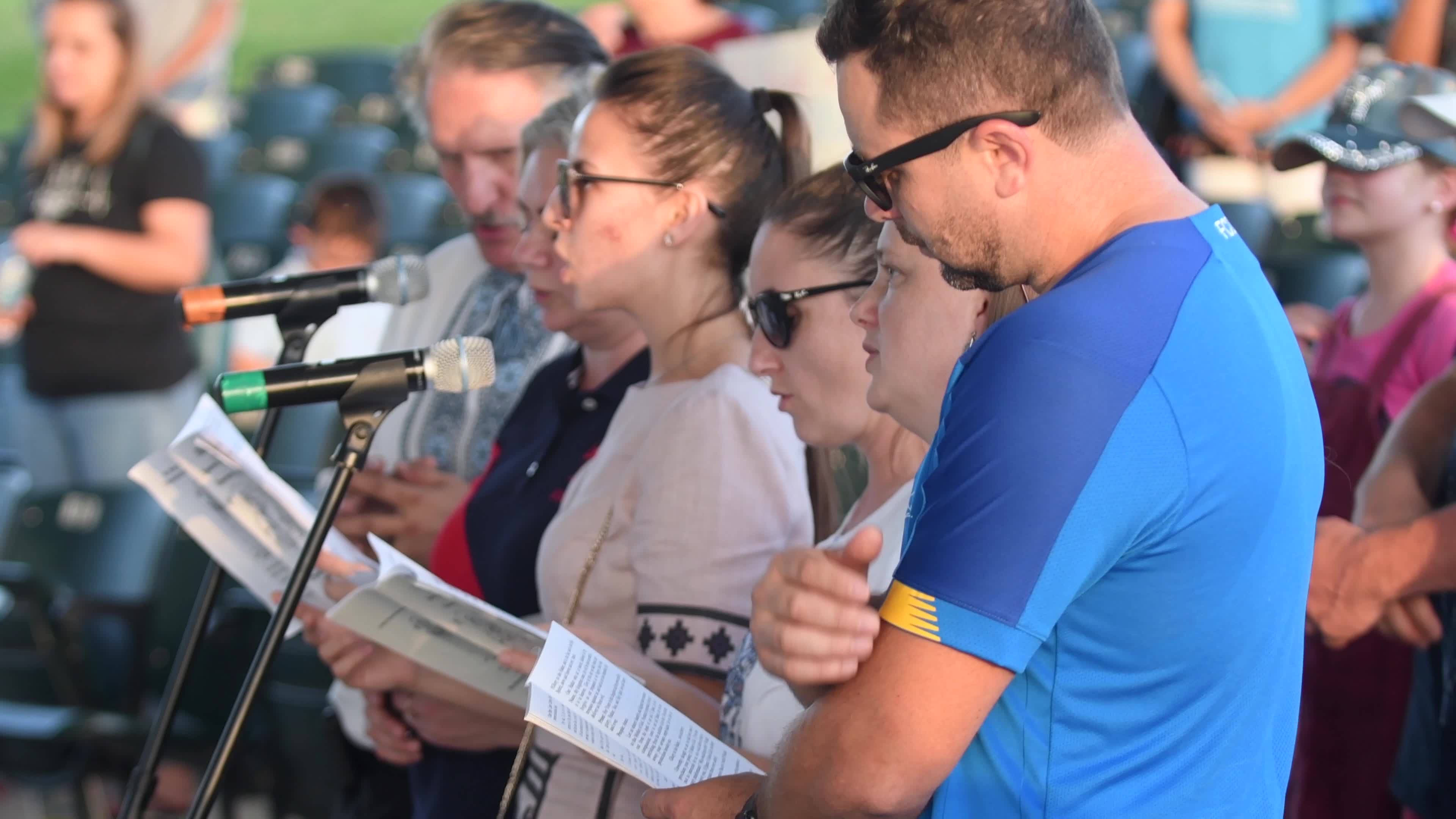 Ukrainian Festival Becomes Rally and Prayer Service