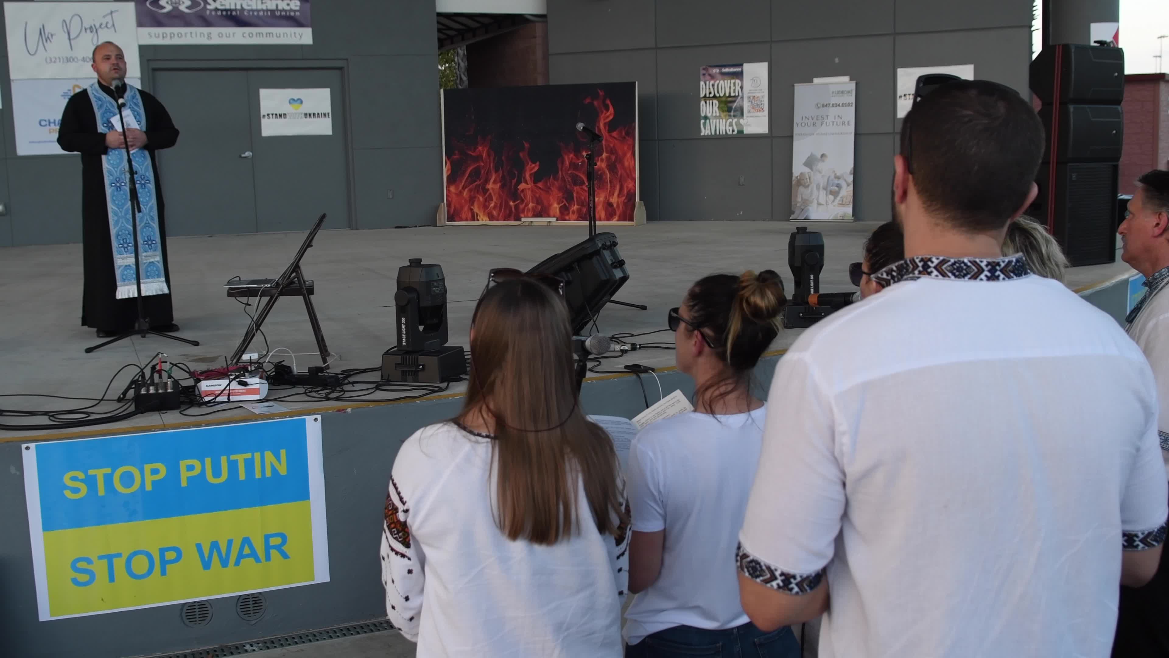 Ukrainian Festival Becomes Rally and Prayer Service