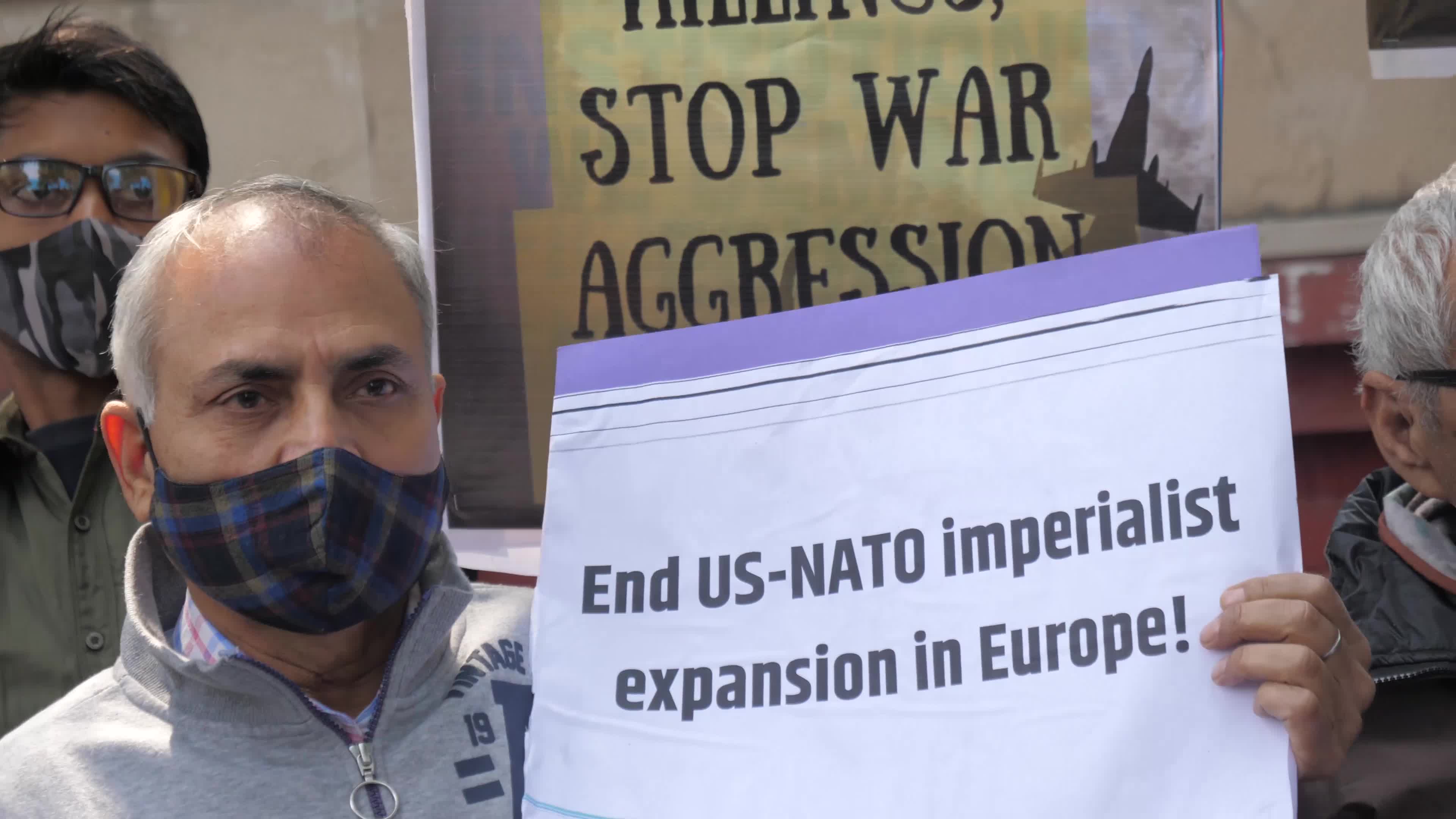 Peace March for Ukraine in New Delhi, India