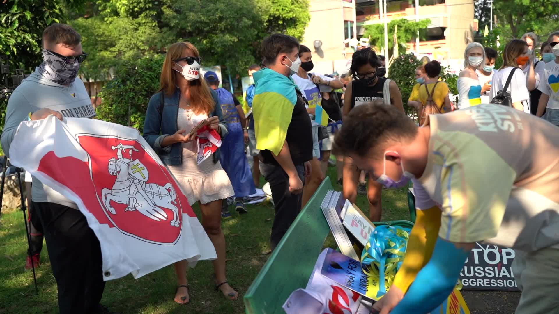 Protest Against Russia's invasion of Ukraine in Bangkok