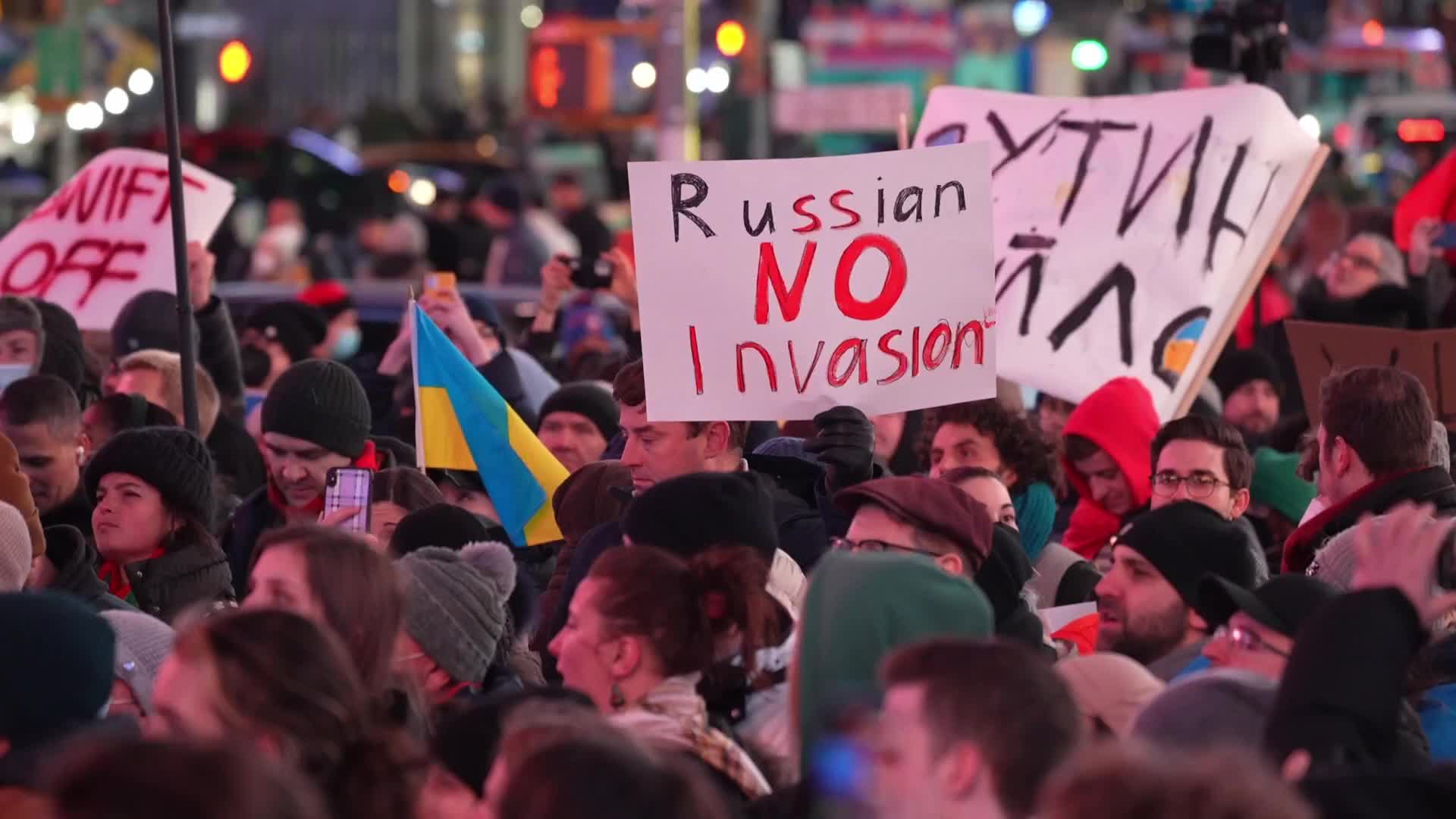 Pro-Ukraine Rally Held In New York City