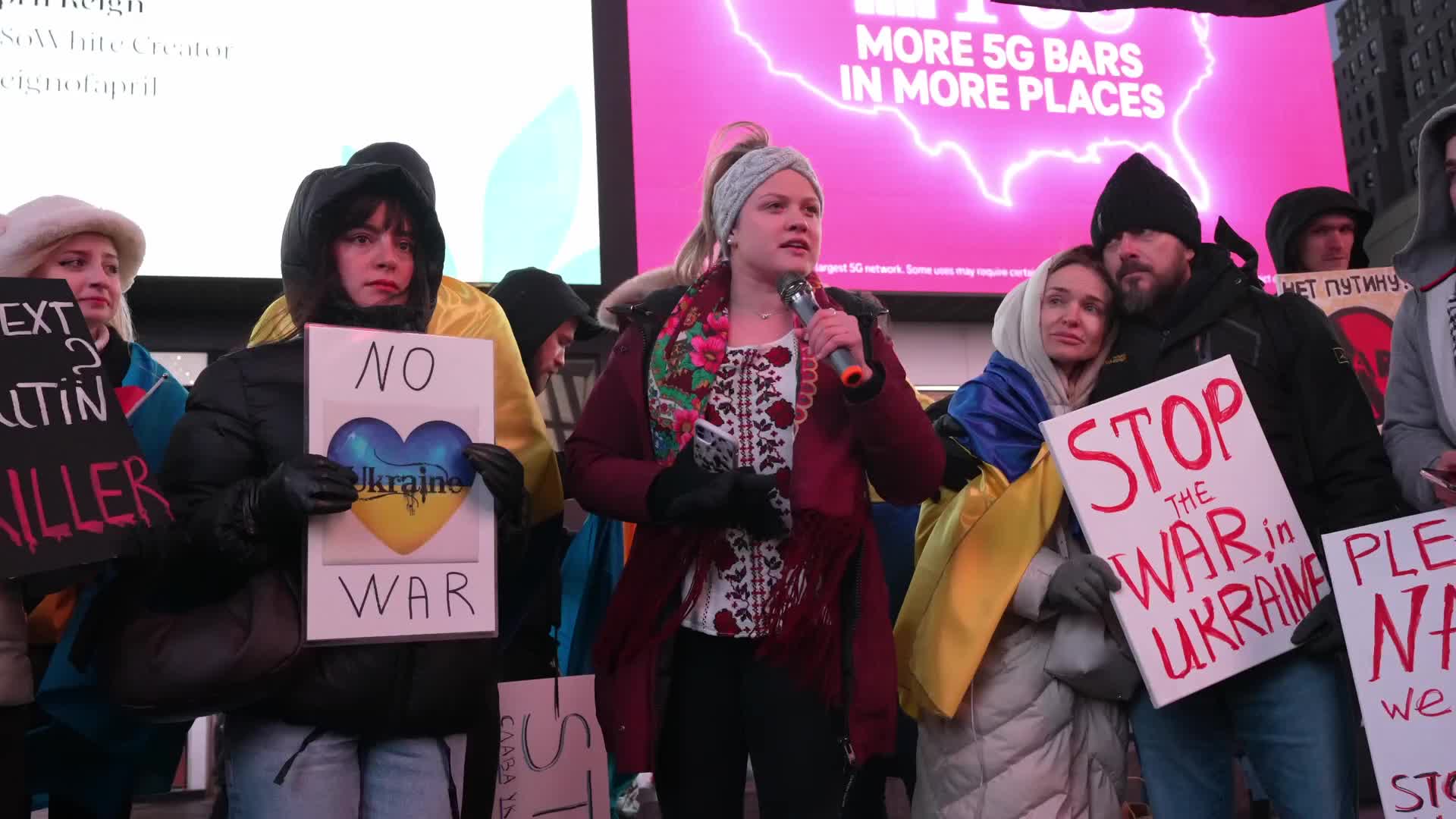 Pro-Ukraine Rally Held In New York City