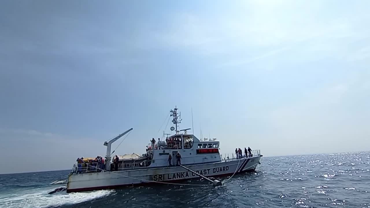 Advance Oil Spill Demonstrate Exercise On Sri Lanka