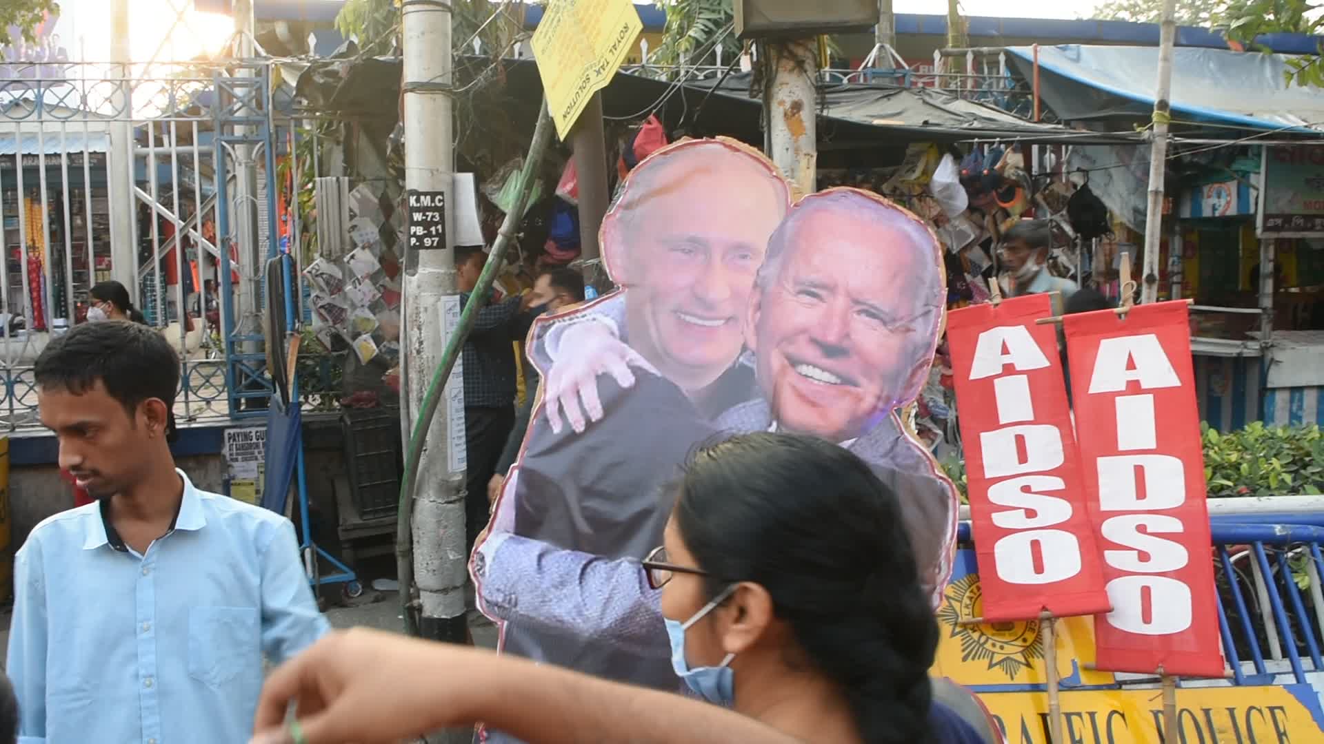 Protest in Kolkata against Ukraine War
