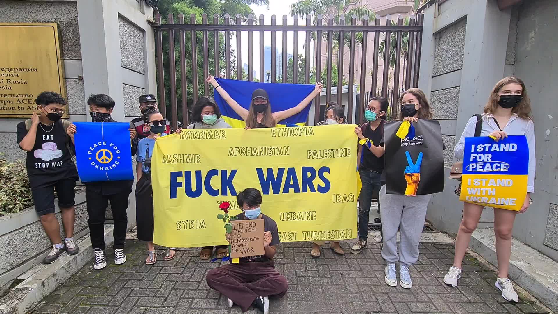 Anti War Protest In Jakarta, Indonesia
