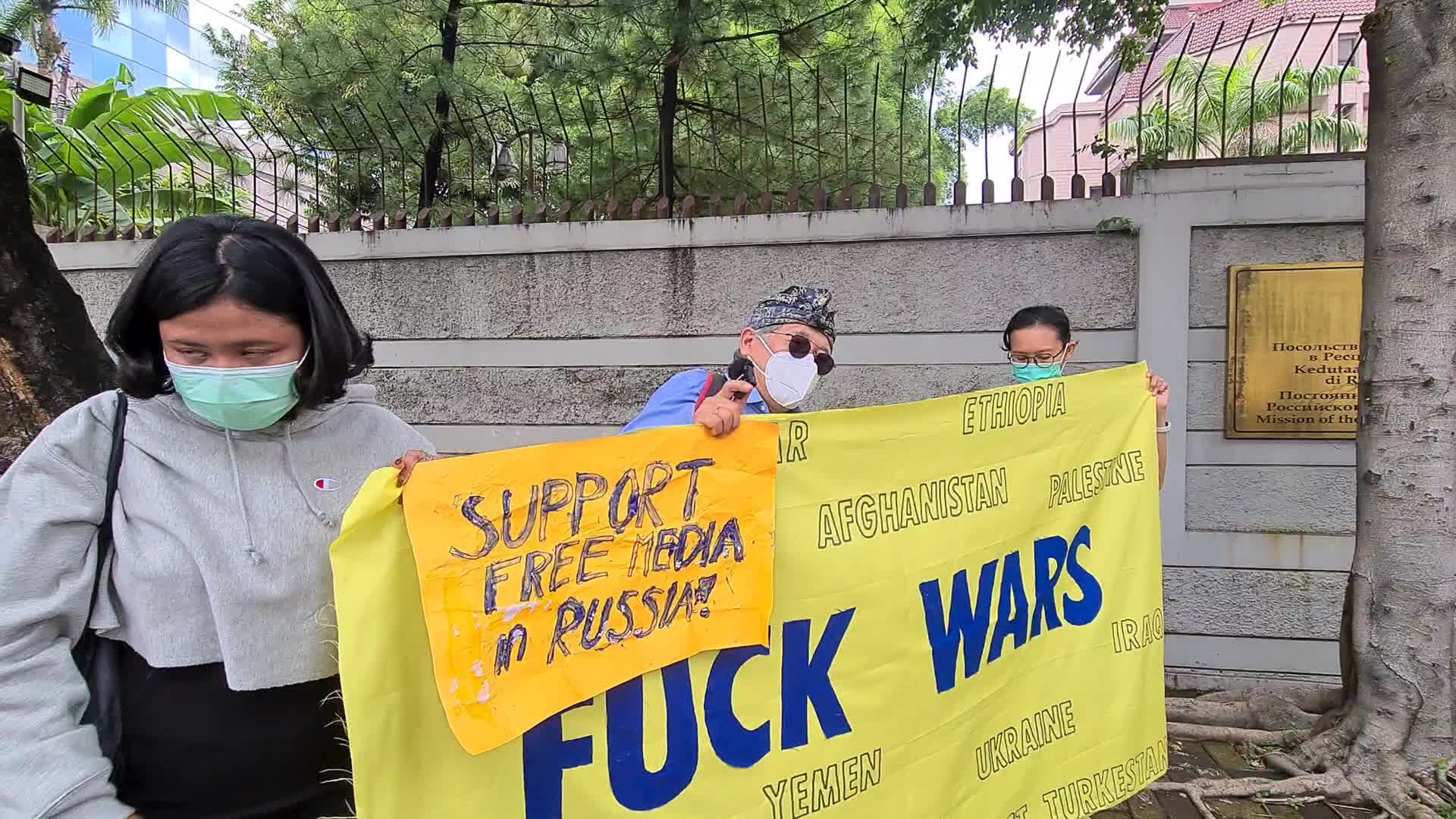 Anti War Protest In Jakarta, Indonesia