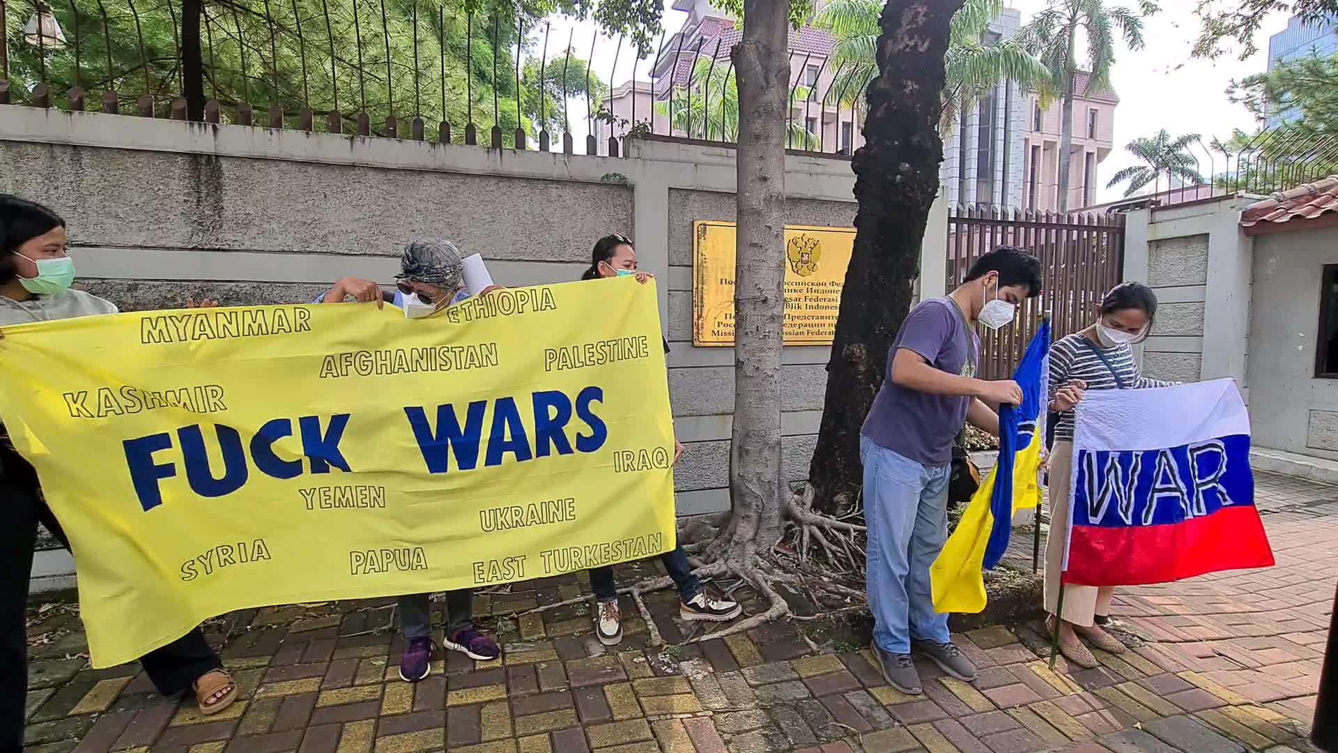 Anti War Protest In Jakarta, Indonesia