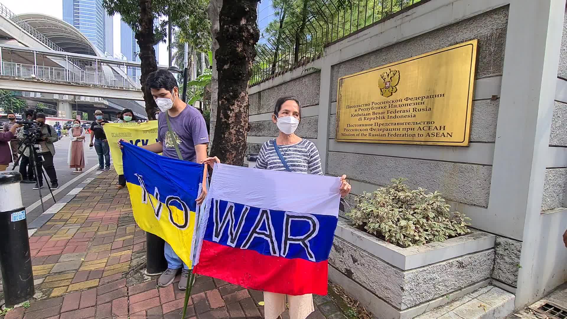 Anti War Protest In Jakarta, Indonesia