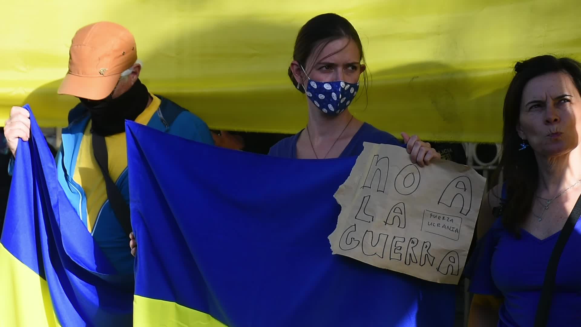 Protest To Demanding Stop The Russian Attacks In Ukraine