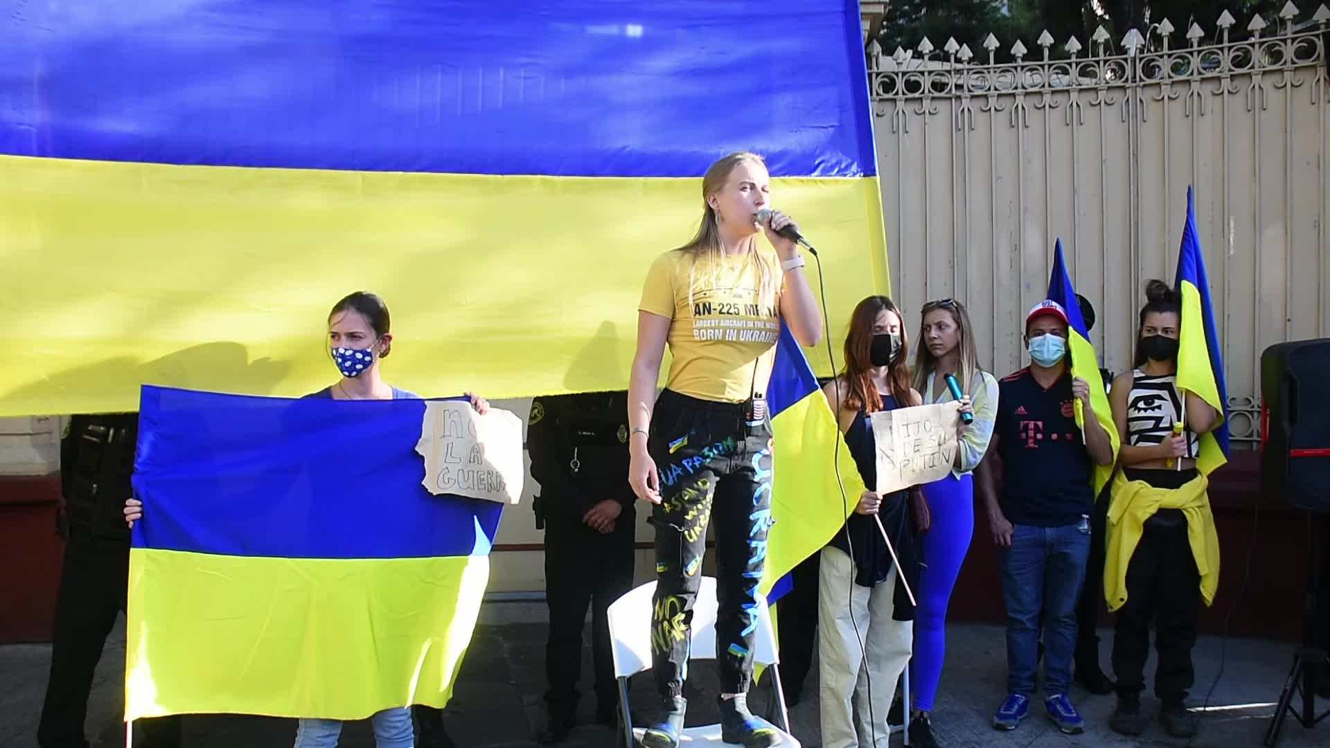 Protest To Demanding Stop The Russian Attacks In Ukraine