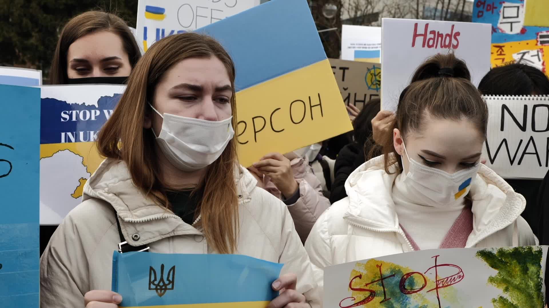 Rally Against War In Ukraine In Seoul, South Korea