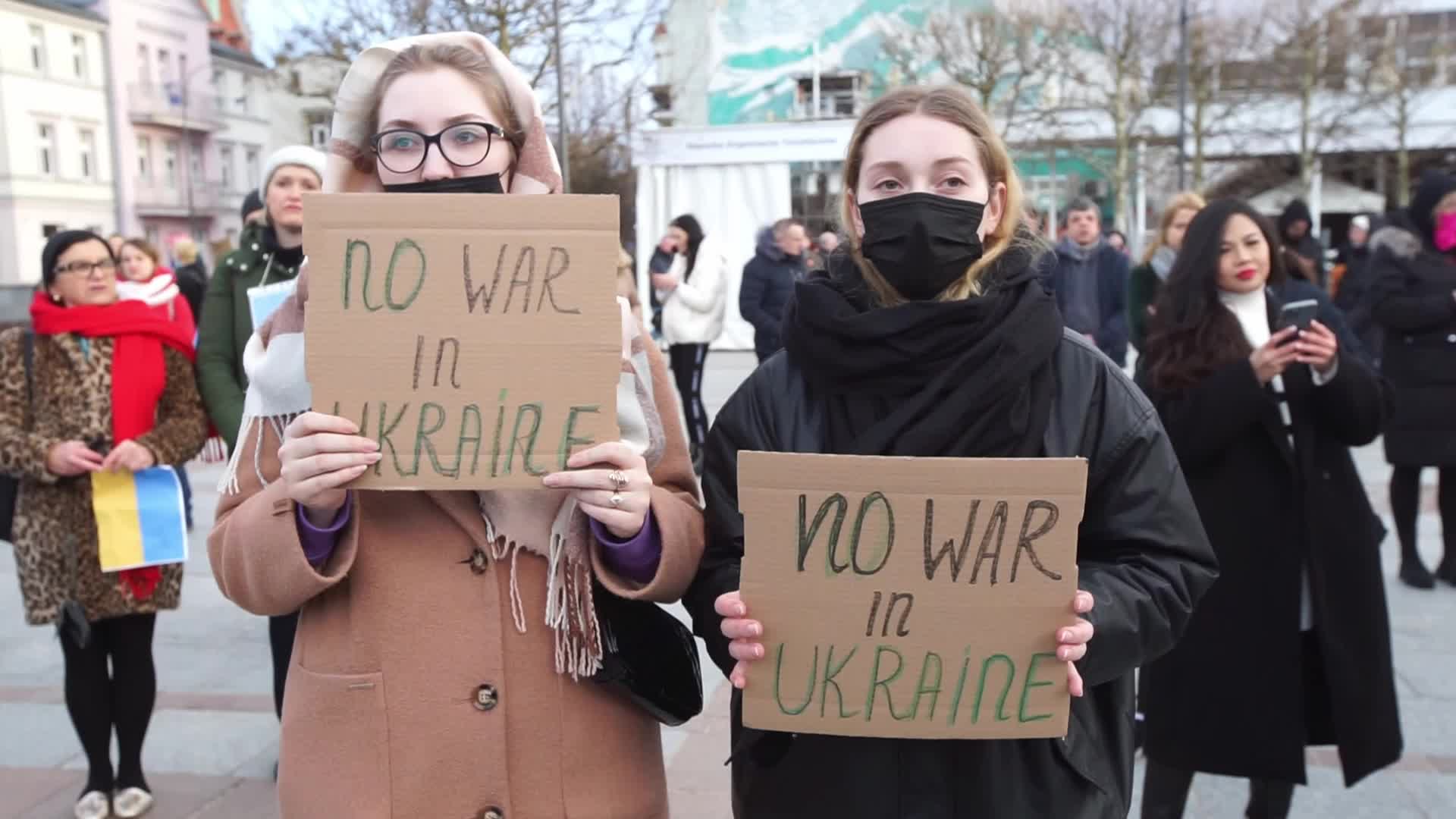 Protest Against Russian Agression In Sopot, Poland