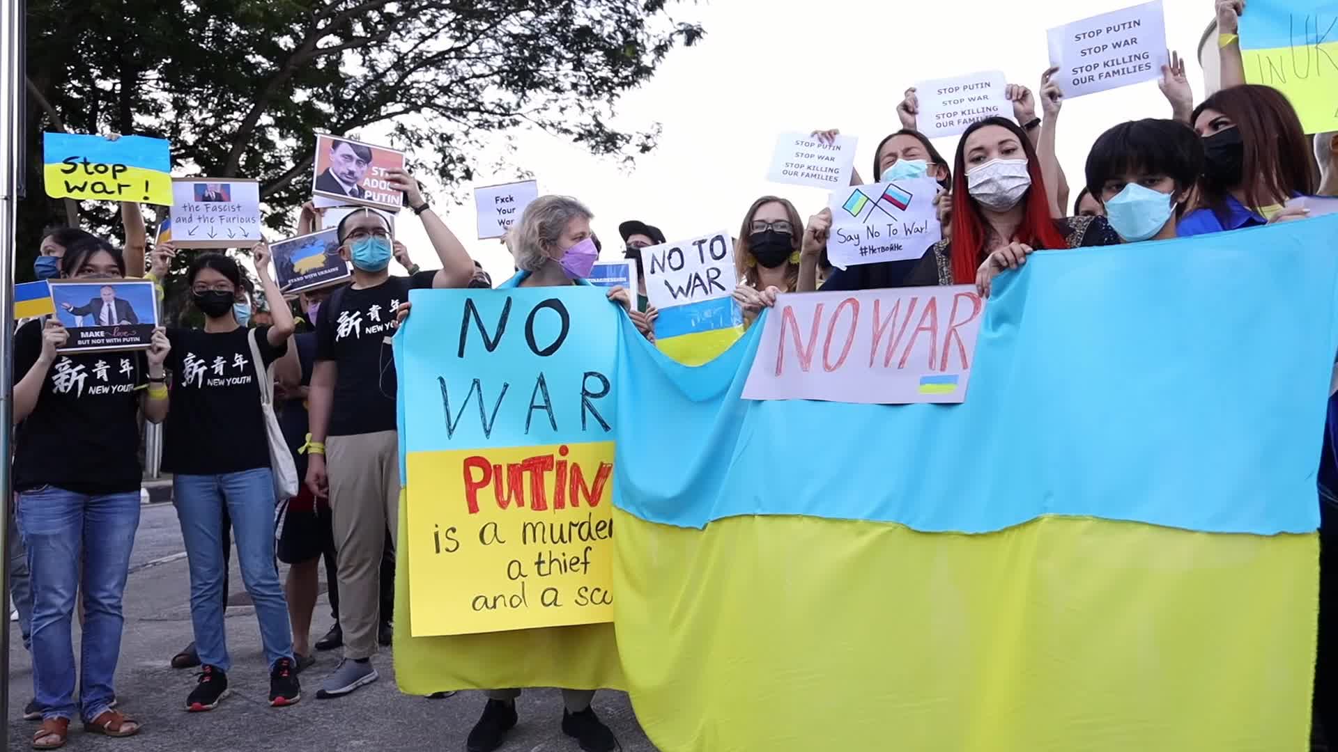 Protest against Russian invasion of Ukraine in Malaysia