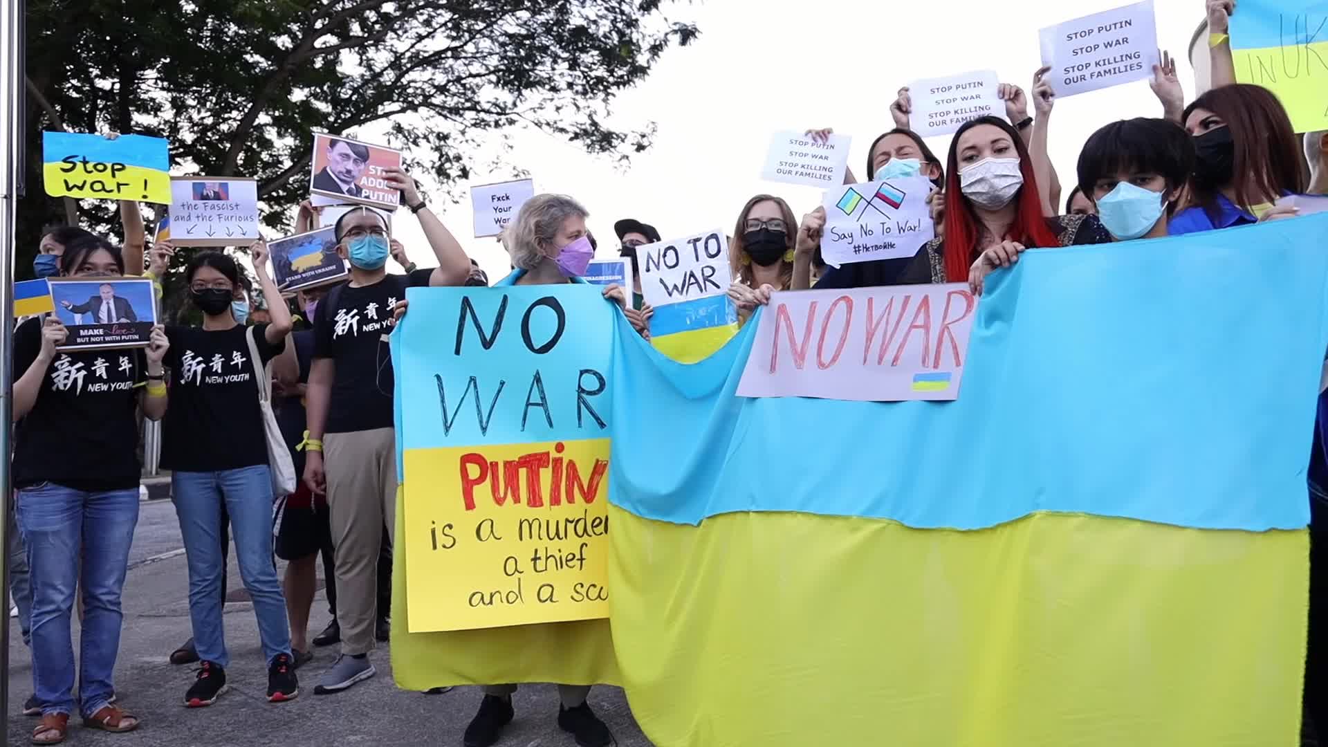 Protest against Russian invasion of Ukraine in Malaysia