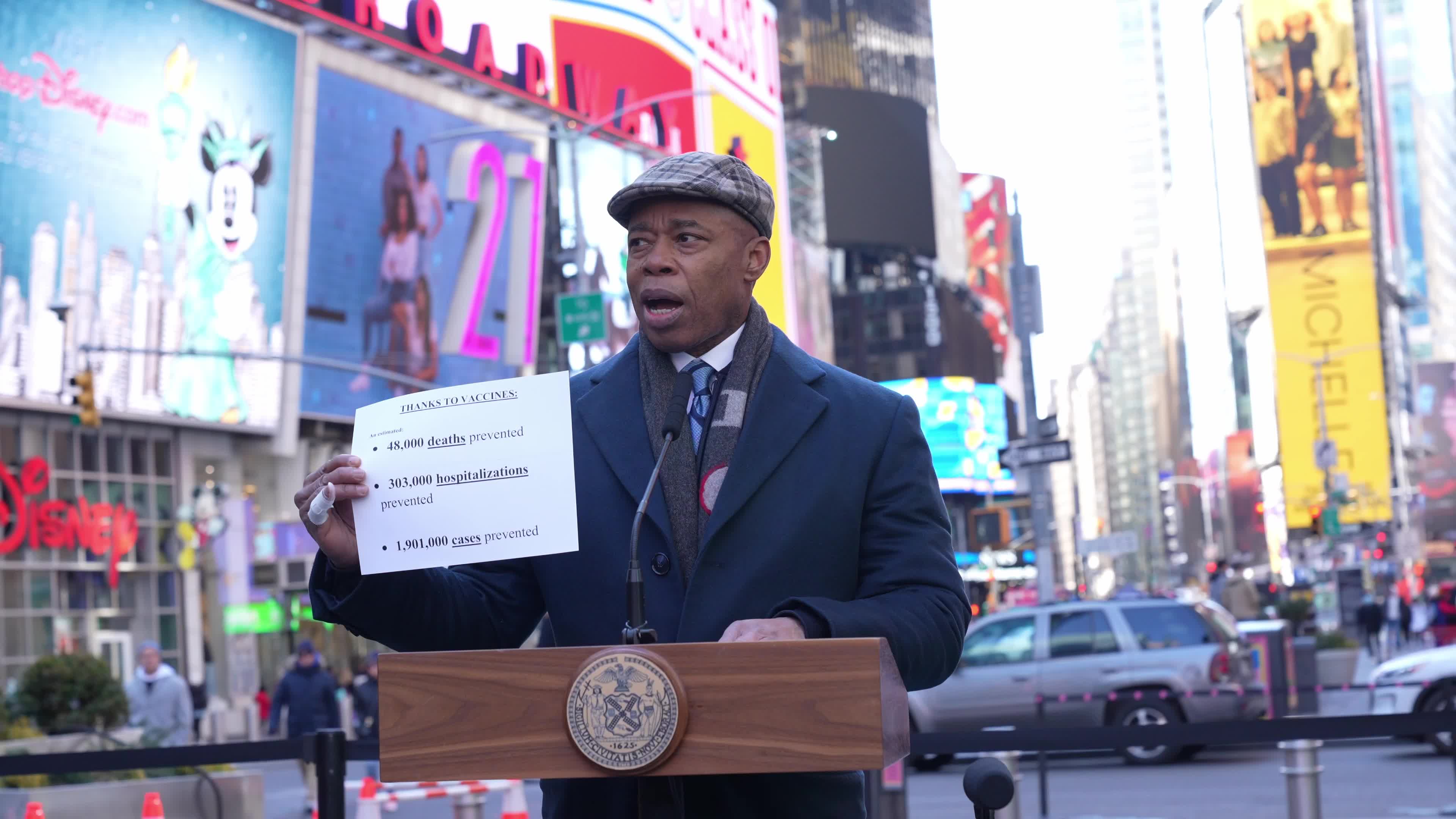 N.Y.C. mayor Eric Adams lifts a school mask mandate and indoor vaccination rules
