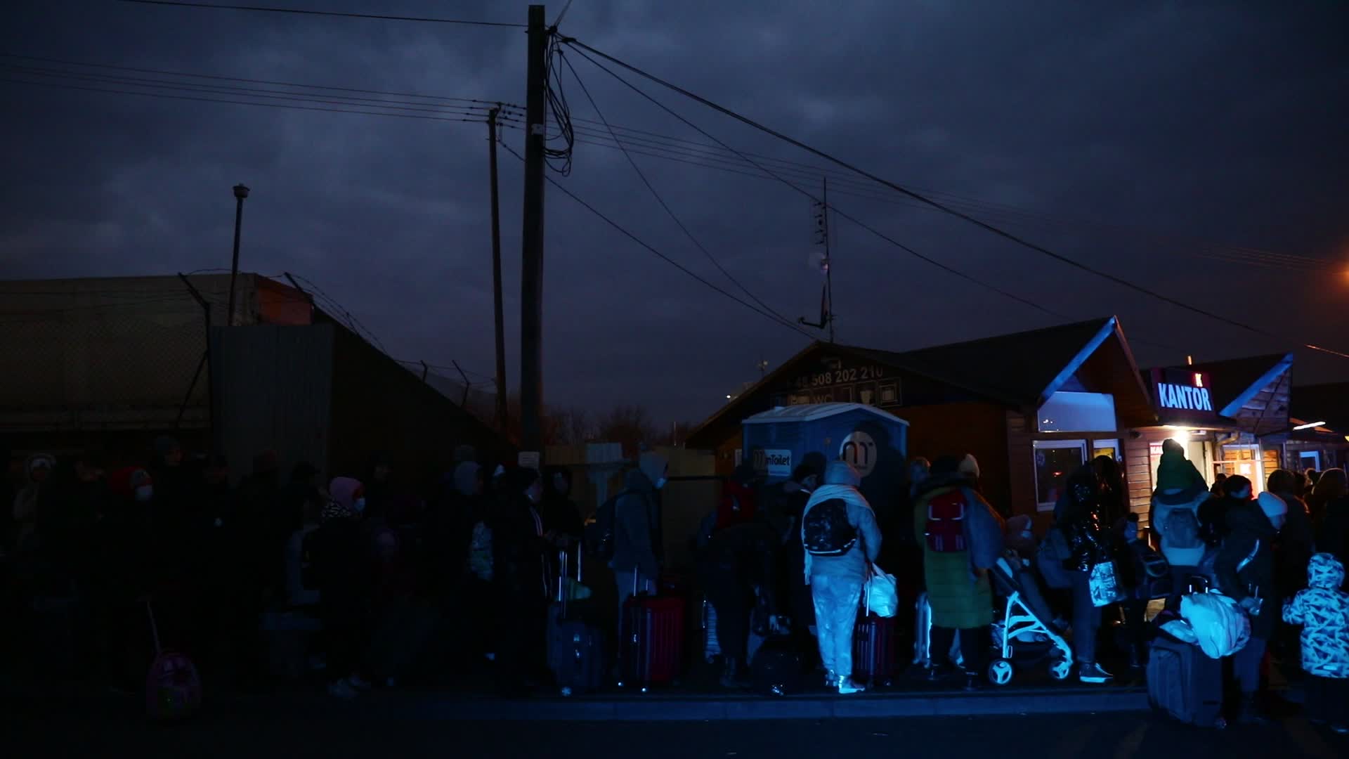 Refugees Cross The Ukrainian-Polish Border