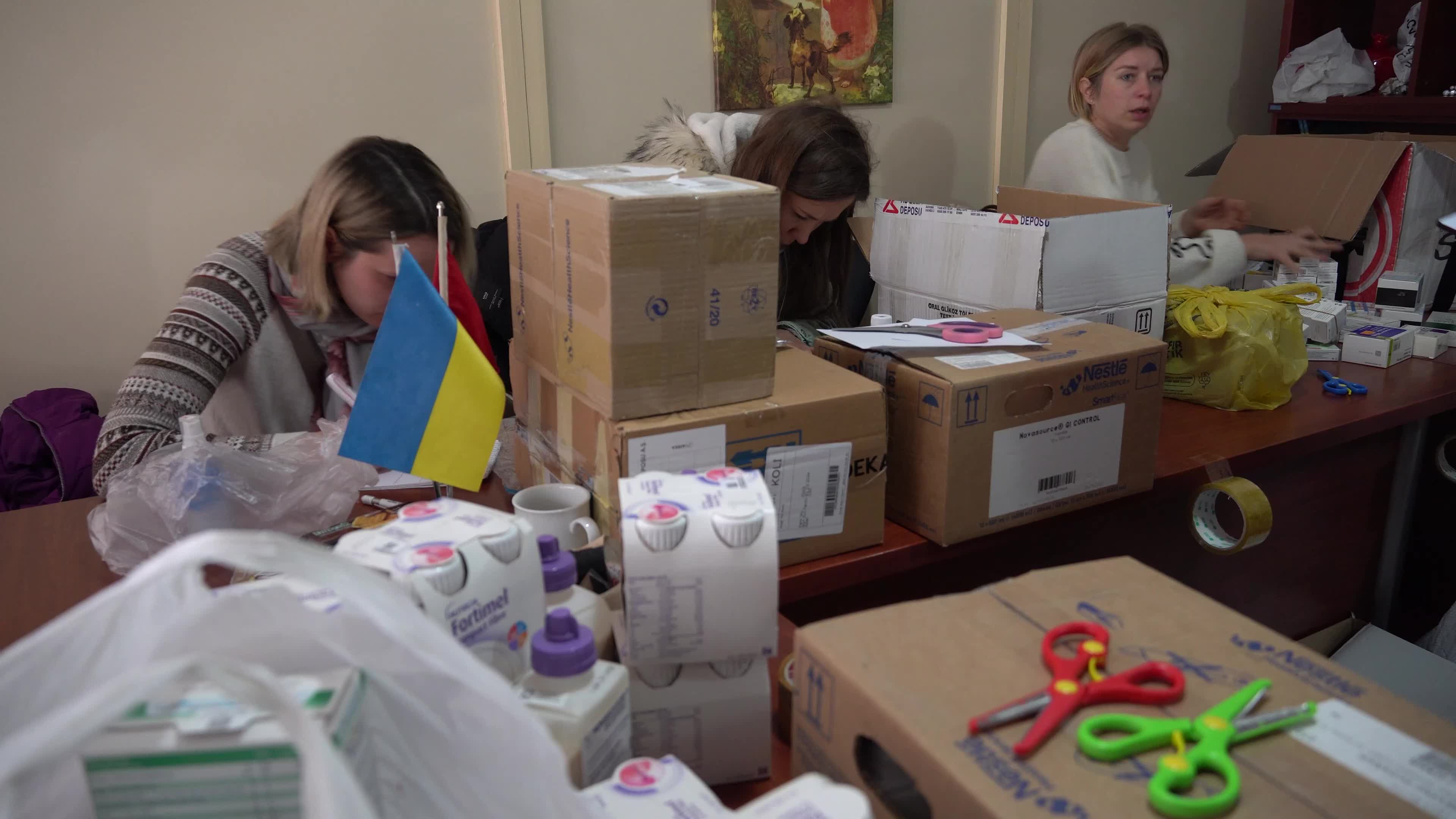 Humanitarian aid for Ukraine in Turkey