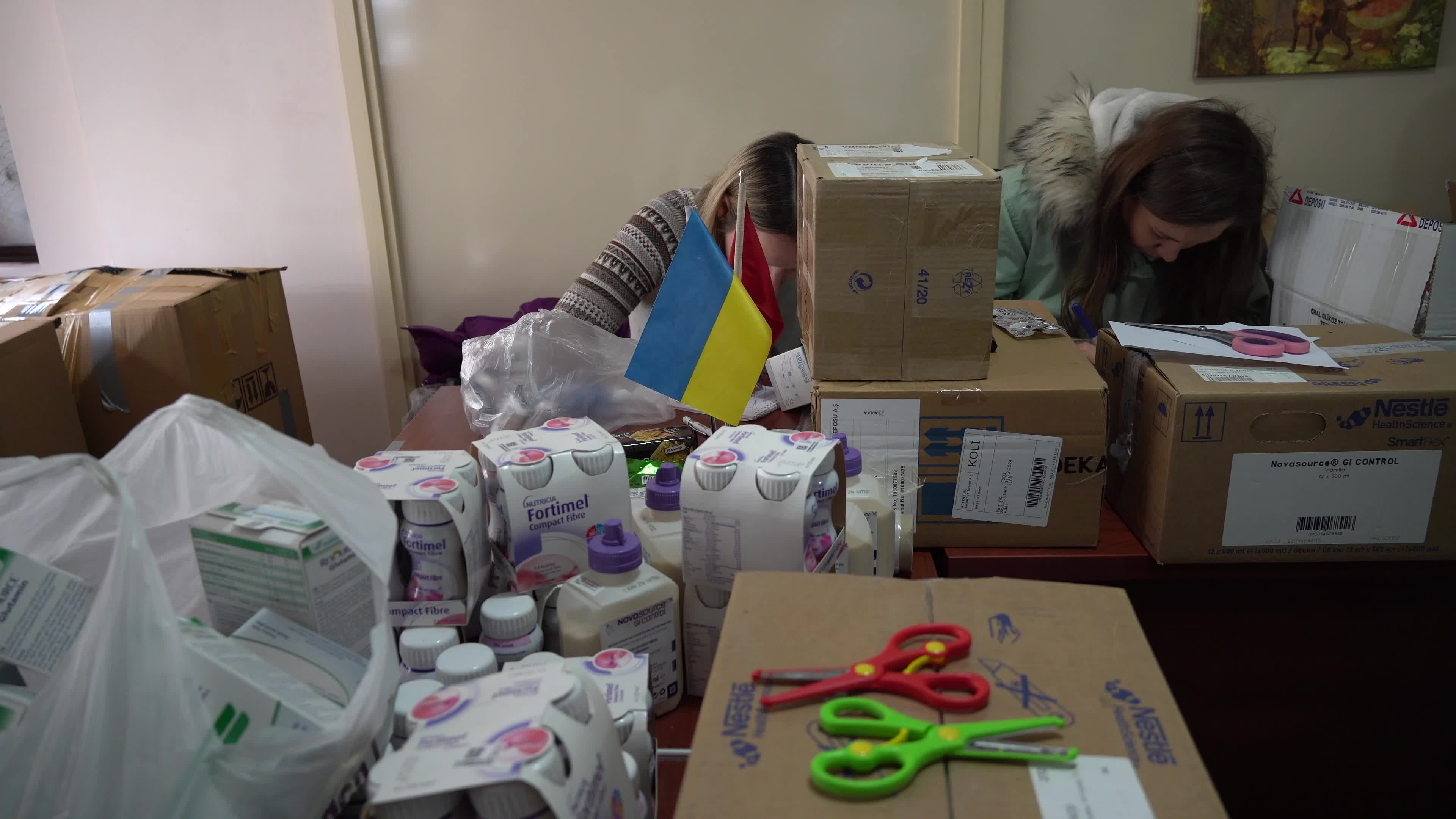 Humanitarian aid for Ukraine in Turkey