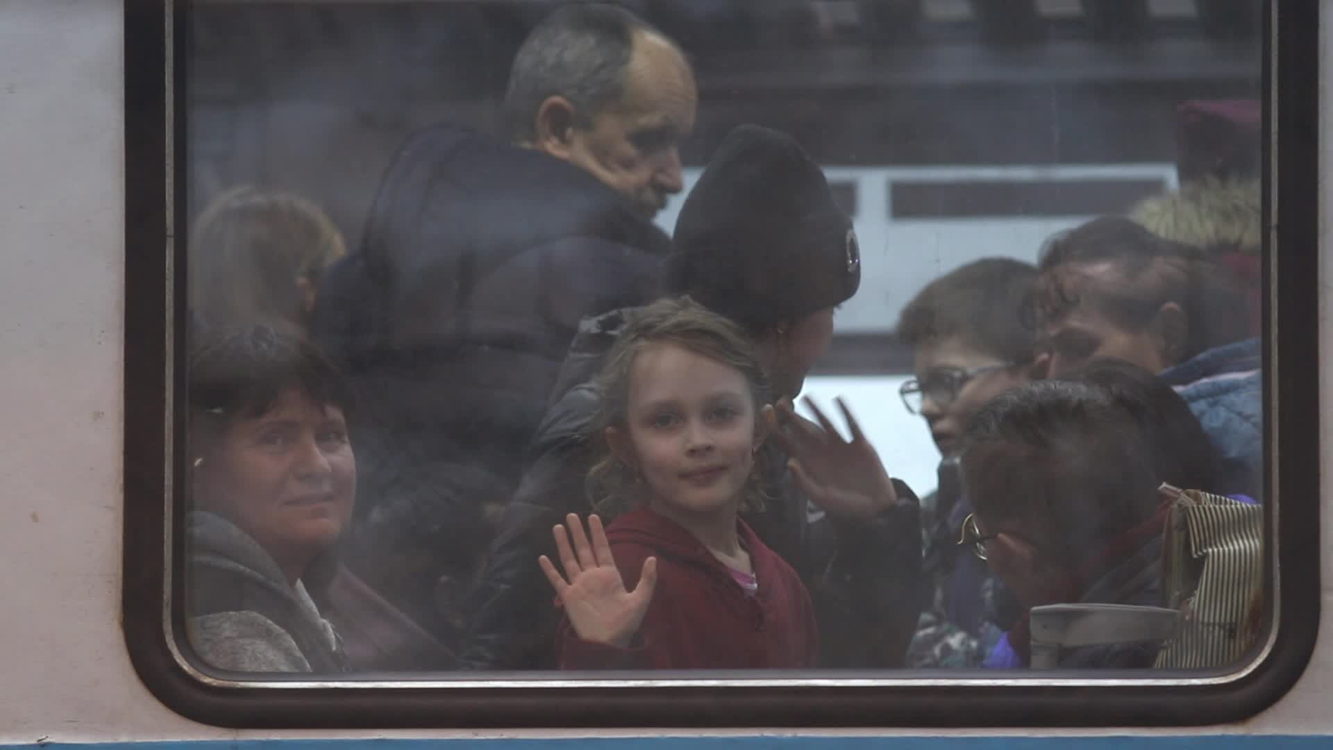 Refugees from Ukraine come to Przemyśl in Poland