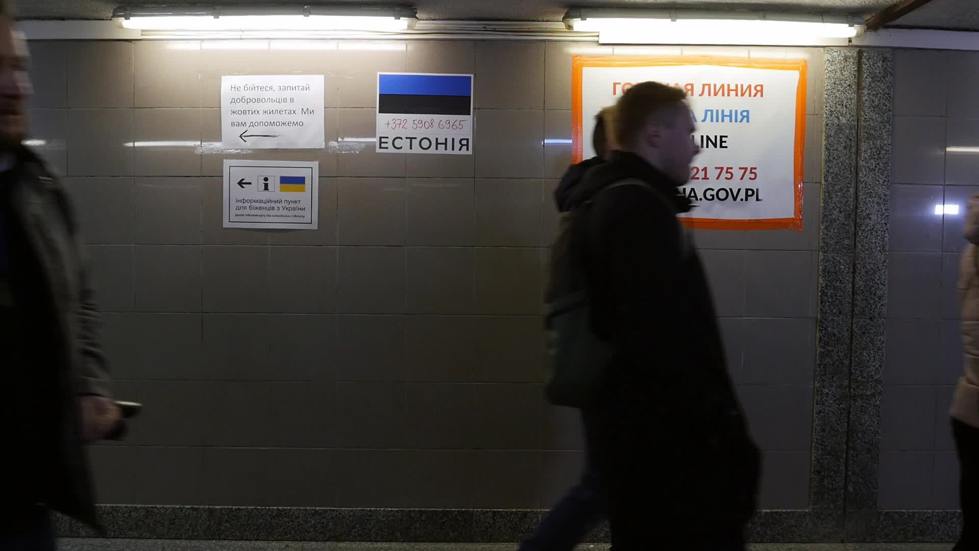 Refugees from Ukraine come to Przemyśl in Poland