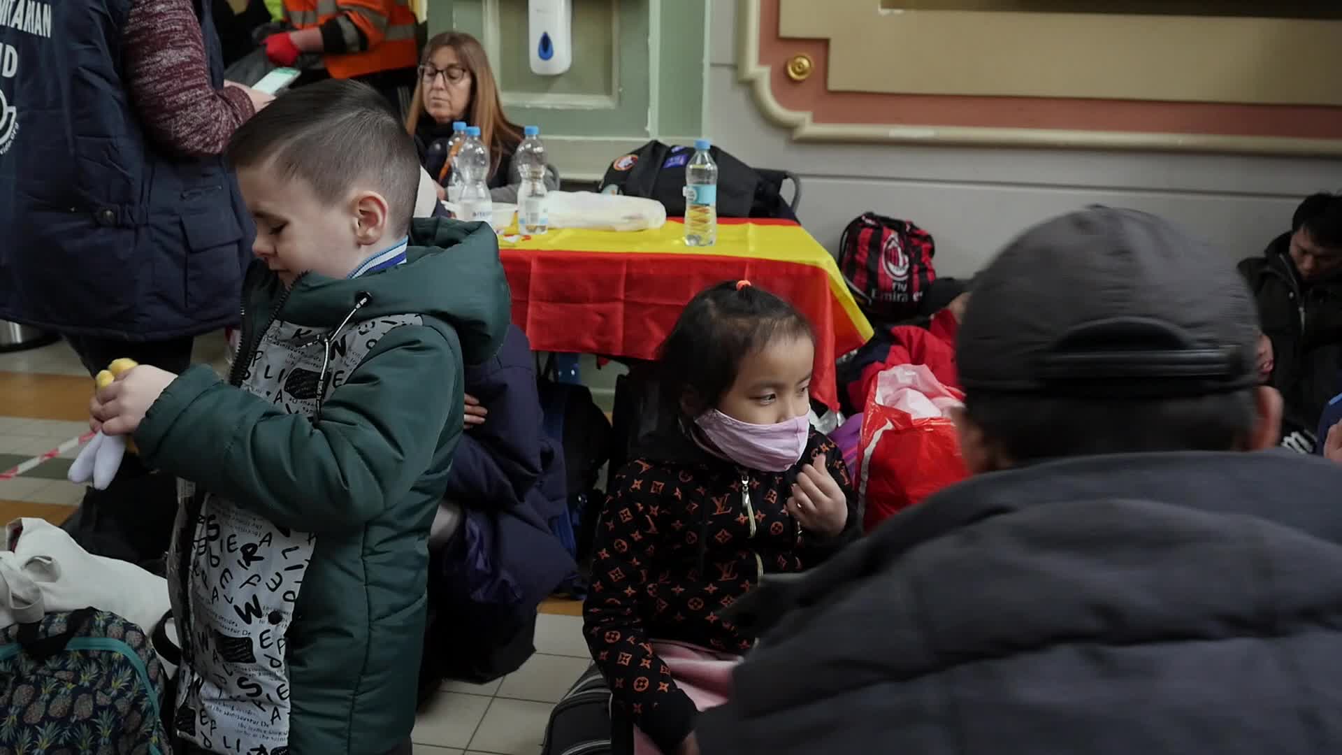 Refugees from Ukraine come to Przemyśl in Poland