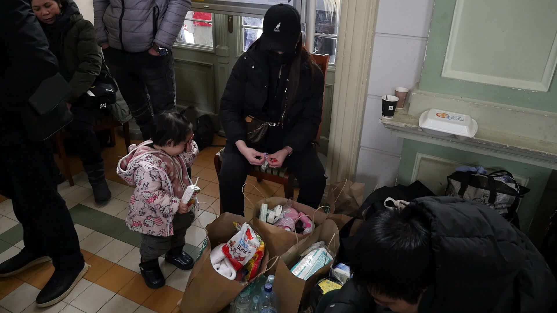 Refugees from Ukraine come to Przemyśl in Poland