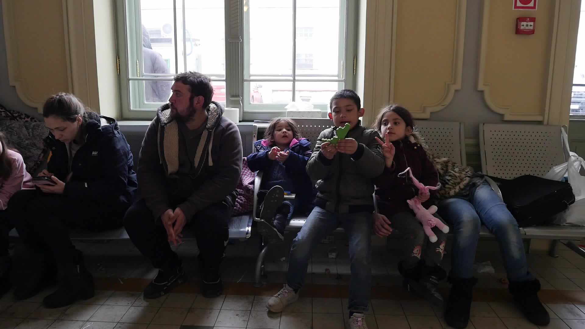 Refugees from Ukraine come to Przemyśl in Poland