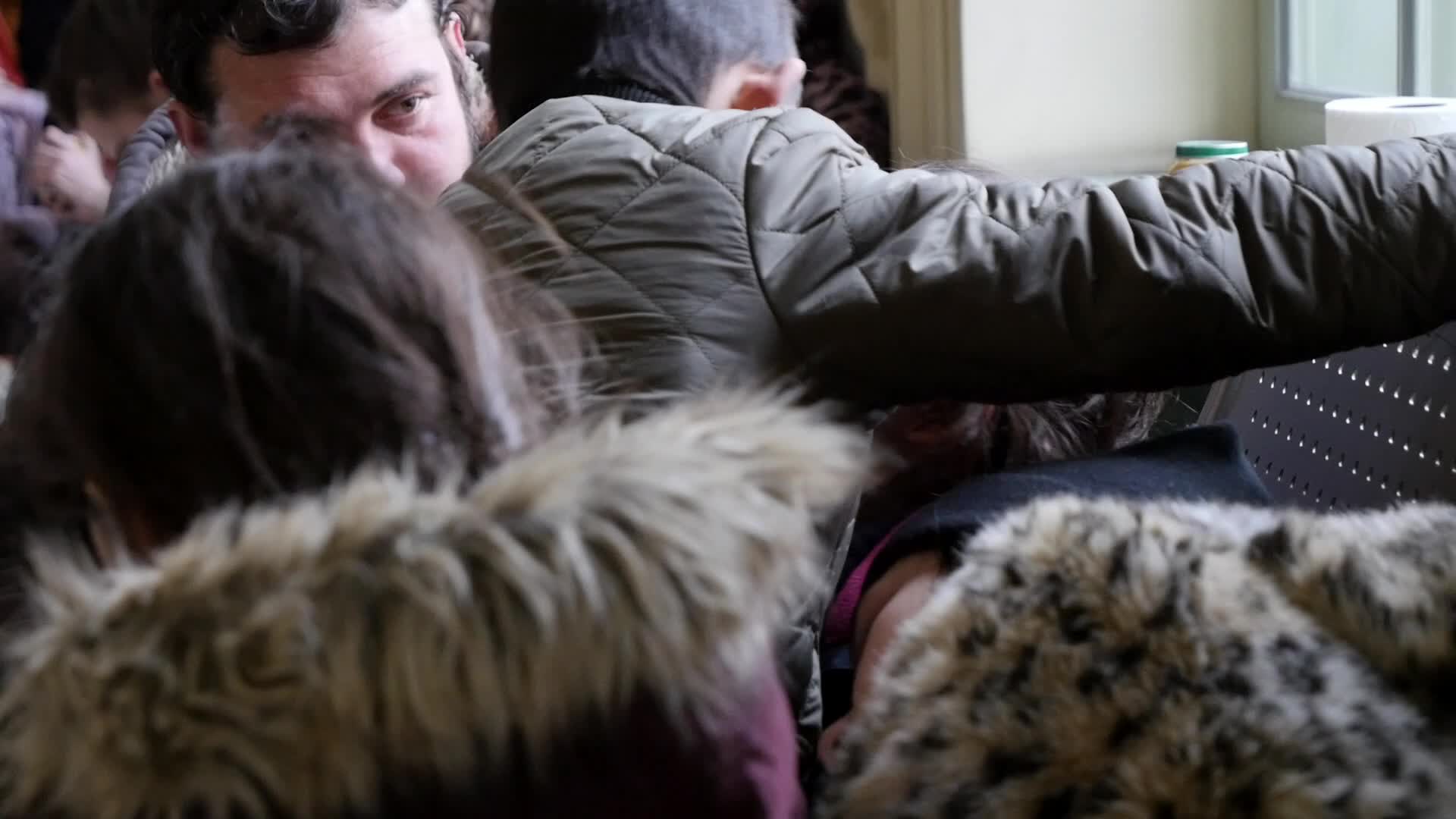 Refugees from Ukraine come to Przemyśl in Poland