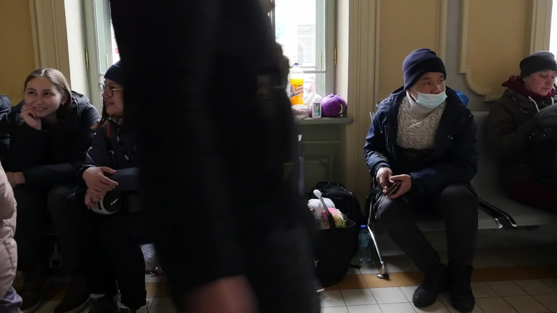Refugees from Ukraine come to Przemyśl in Poland