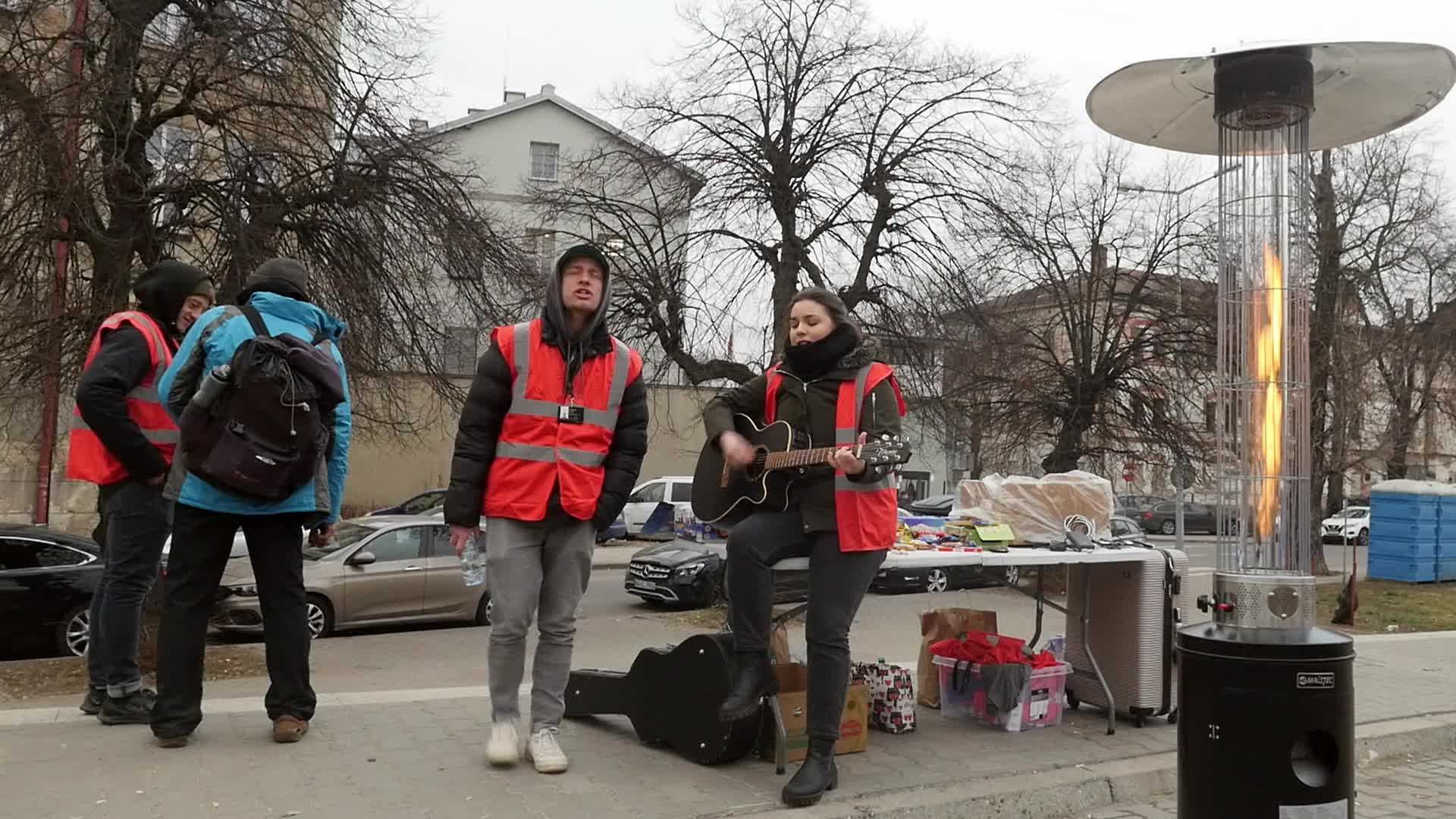 Refugees from Ukraine come to Przemyśl in Poland