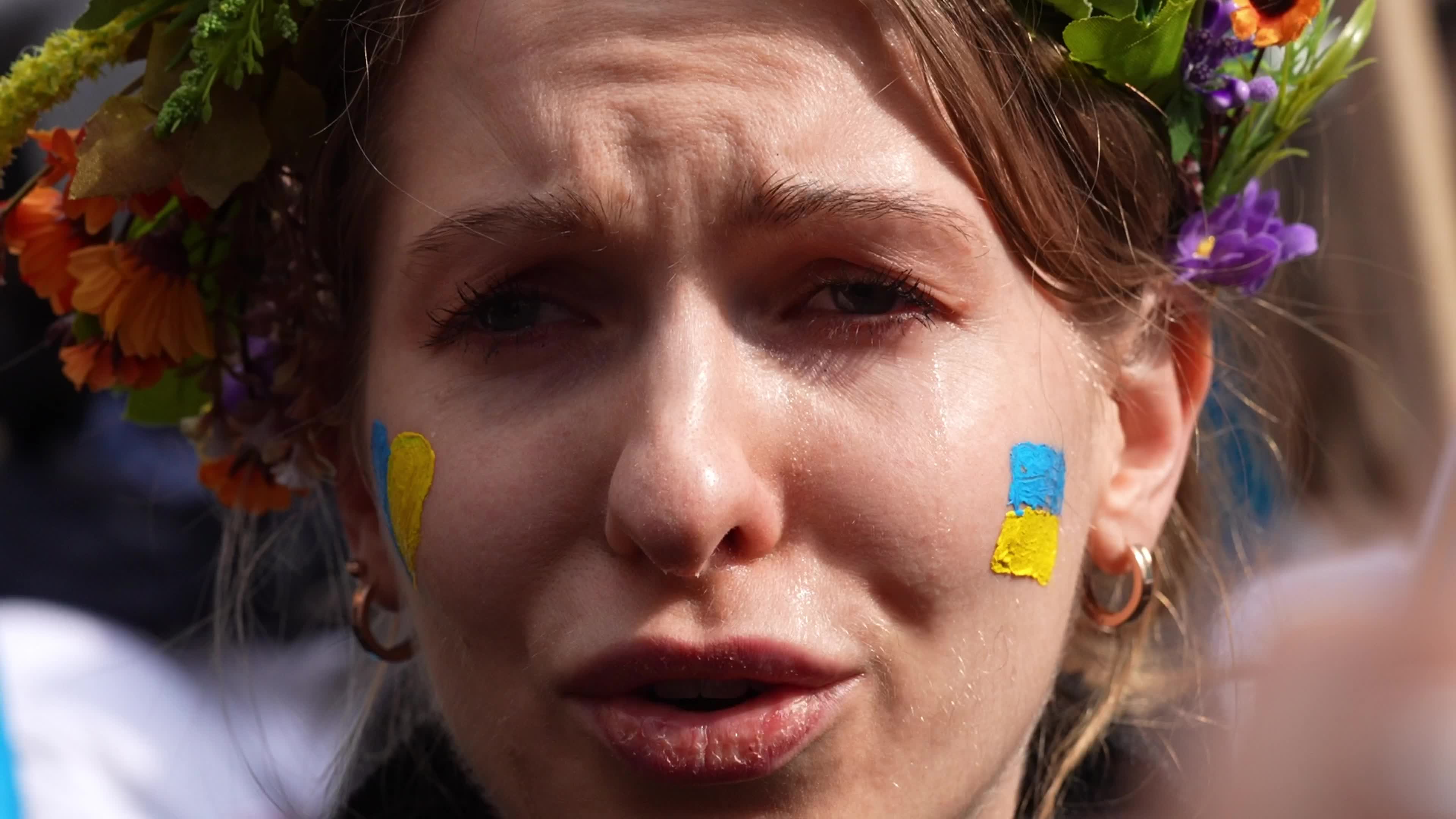 Rally In Support Of Ukraine Held In New York's Times Square