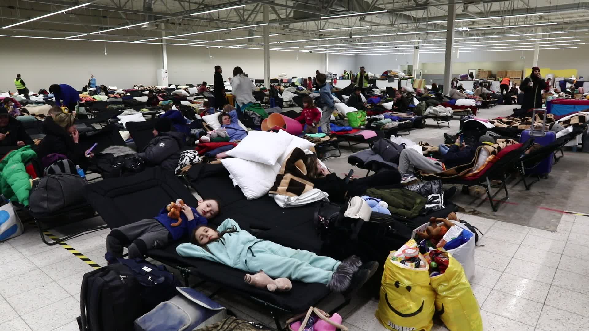 Temporary Shelter For Ukrainian Refugees In Poland
