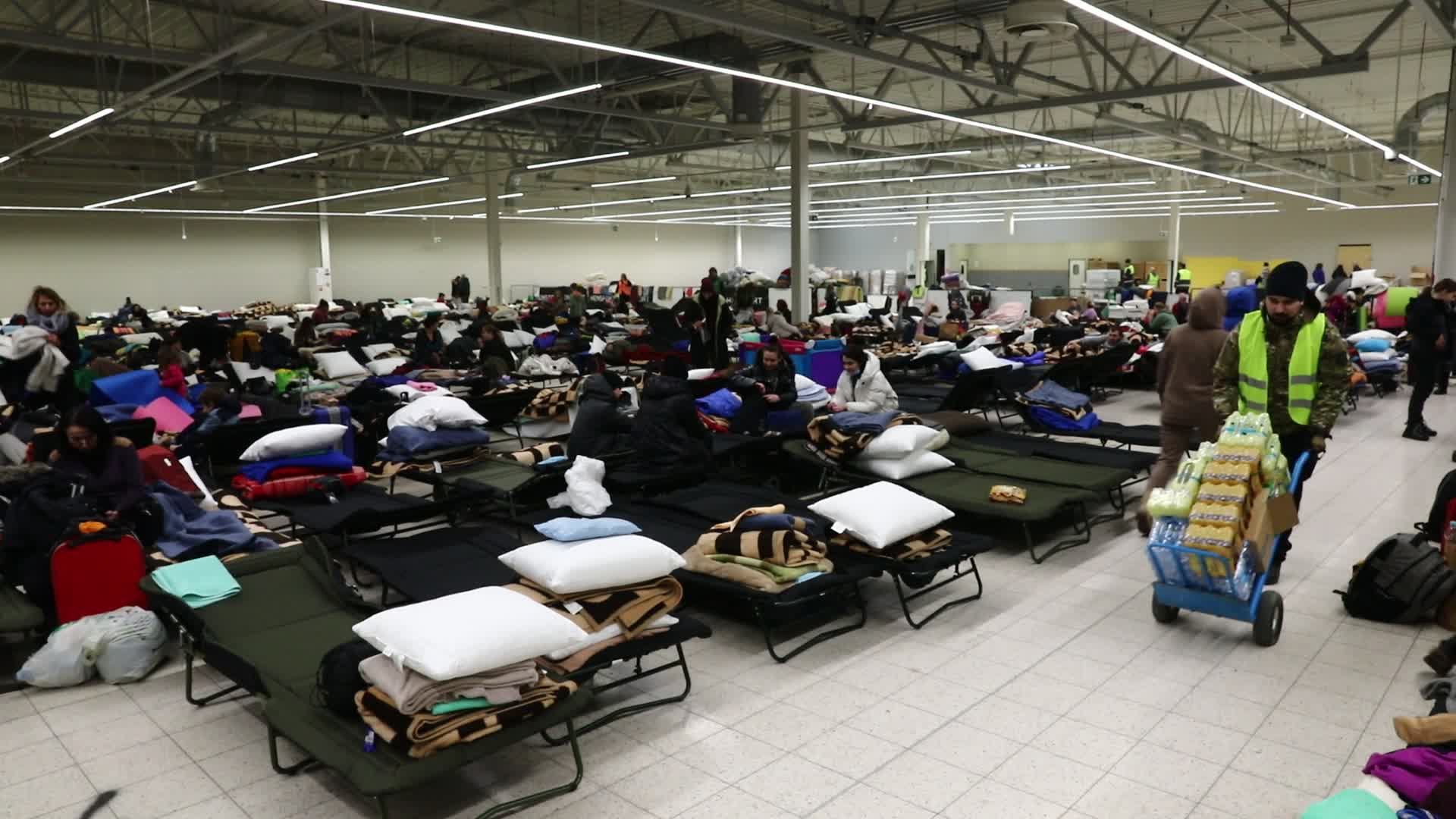 Temporary Shelter For Ukrainian Refugees In Poland

