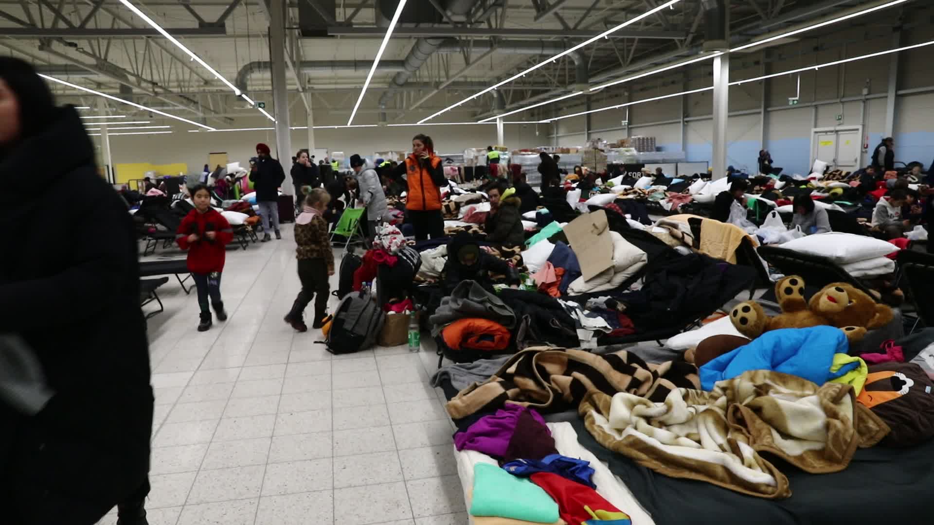 Temporary Shelter For Ukrainian Refugees In Poland
